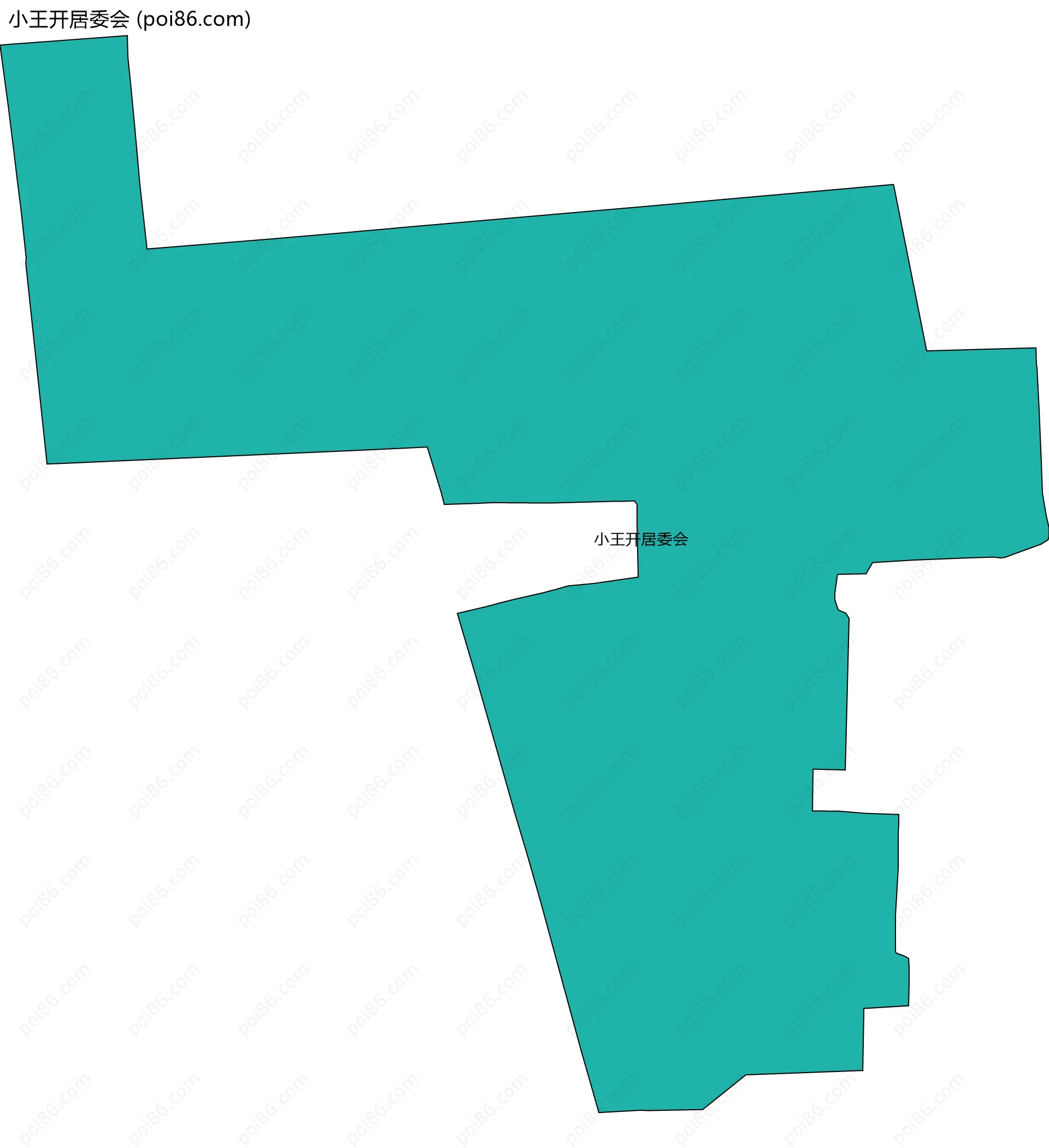 小王开居委会边界地图