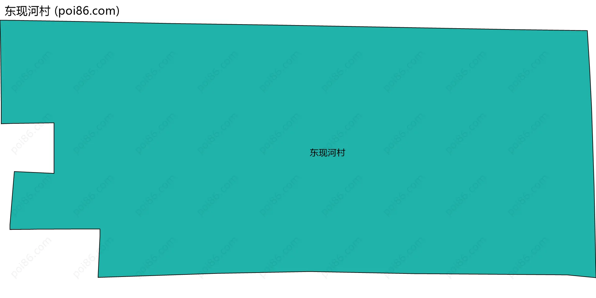 东现河村边界地图