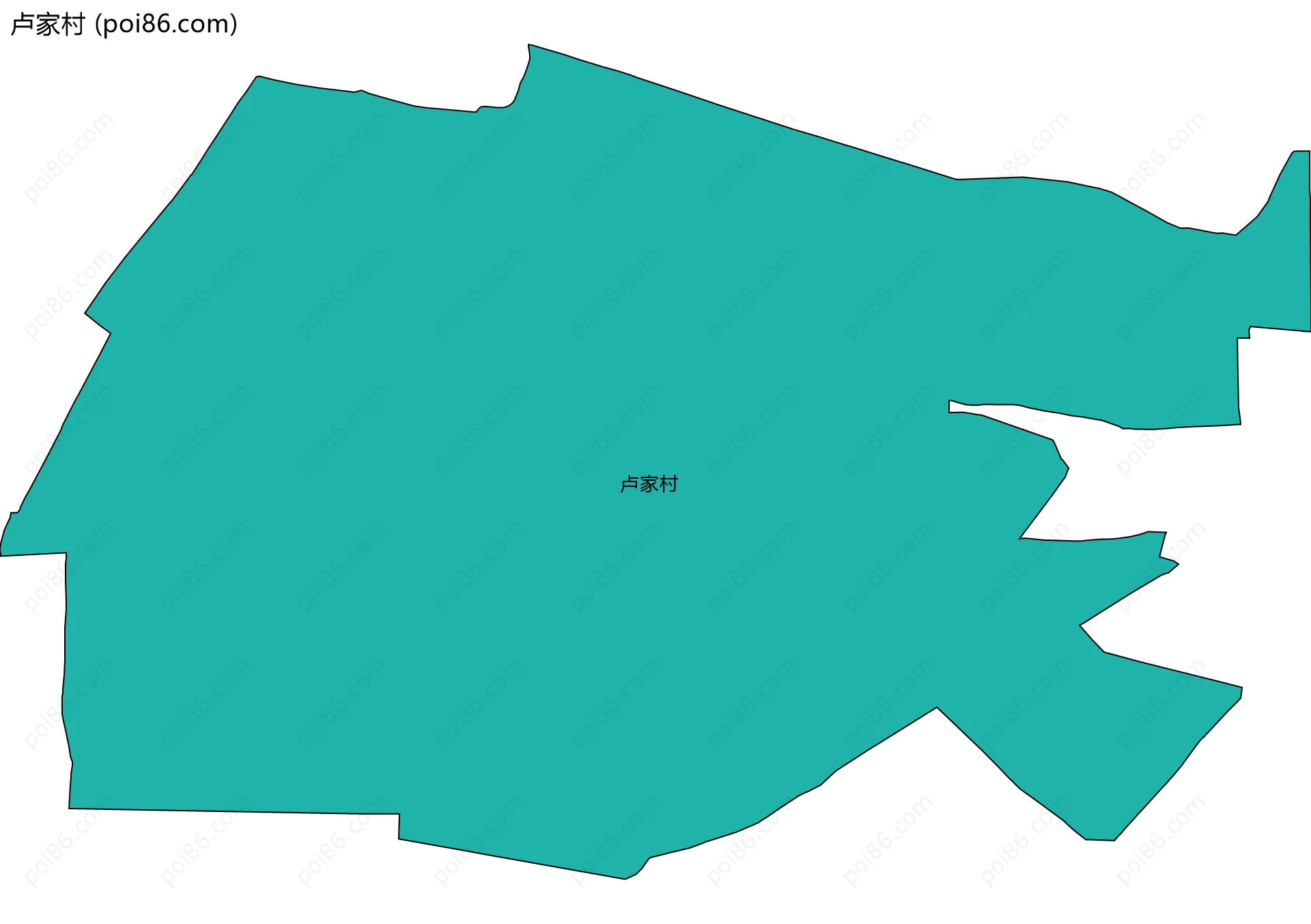 卢家村边界地图