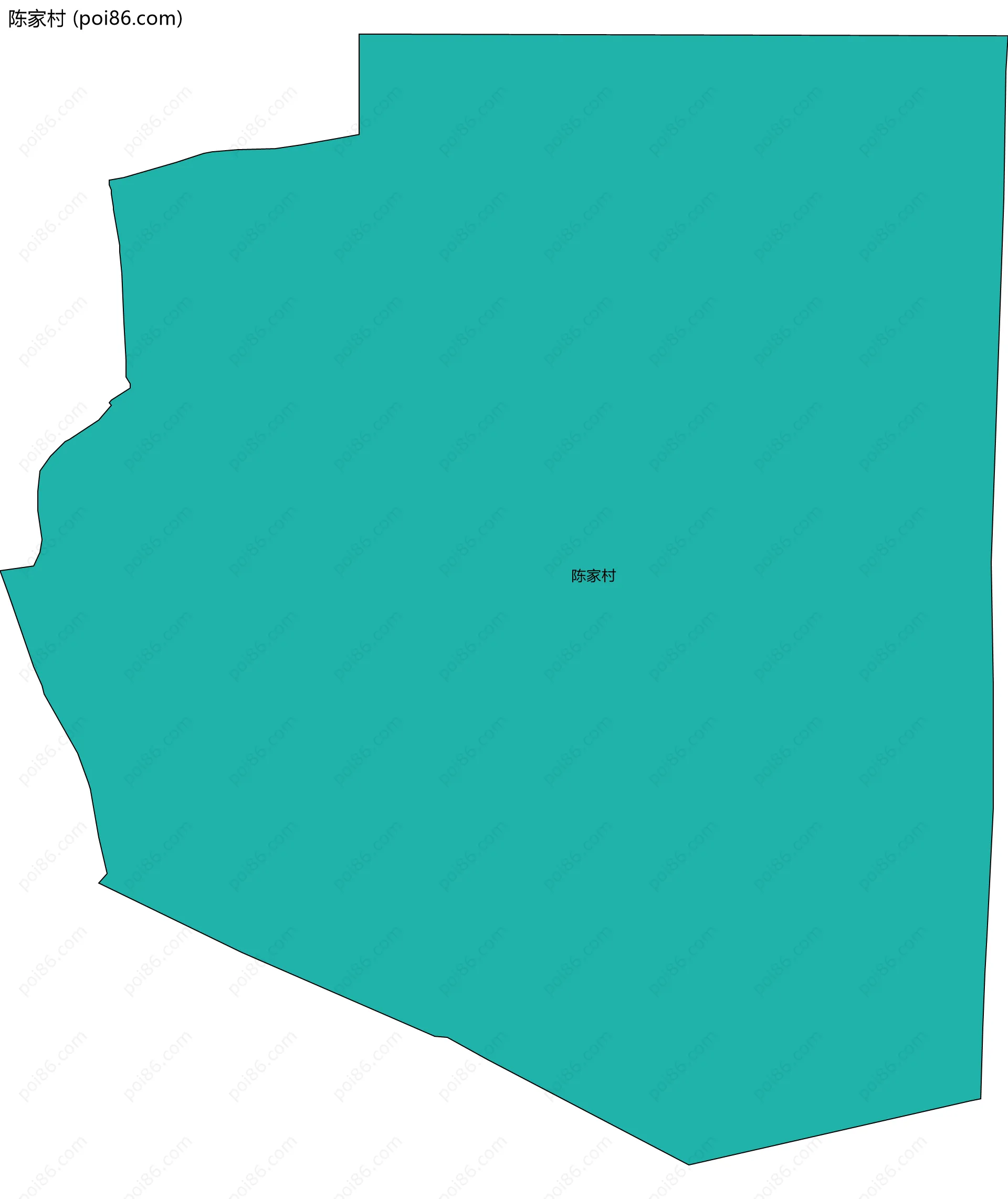 陈家村边界地图