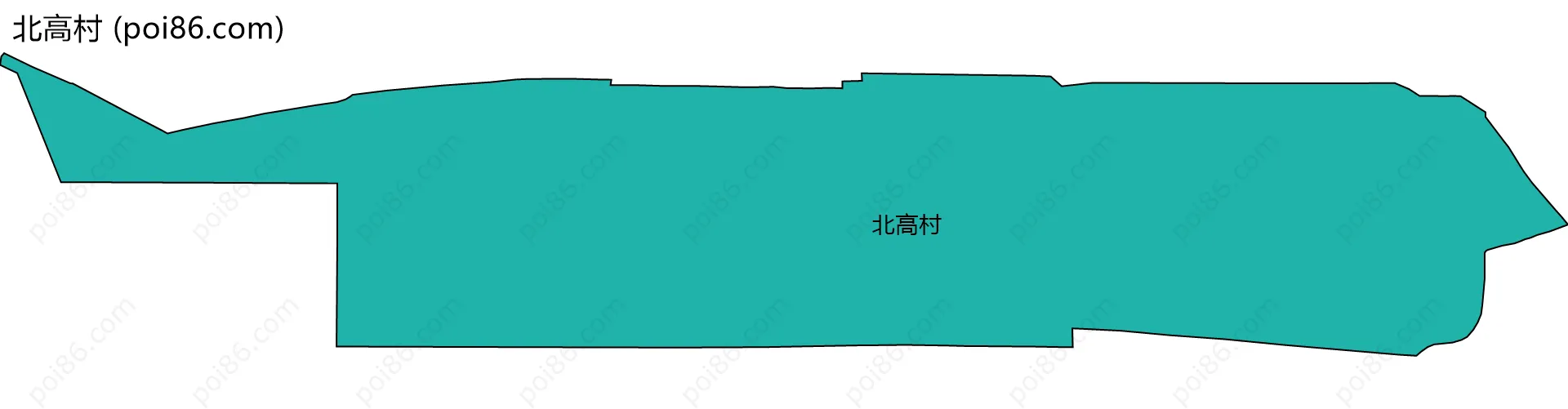 北高村边界地图