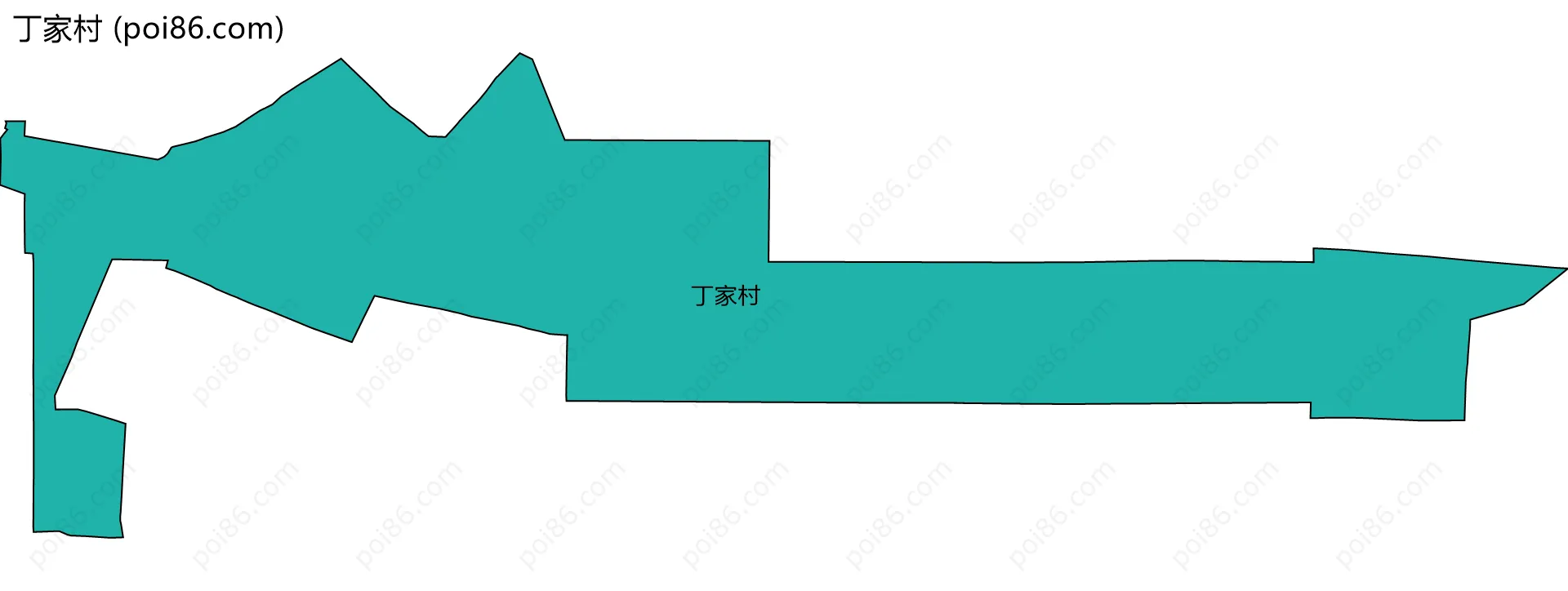 丁家村边界地图