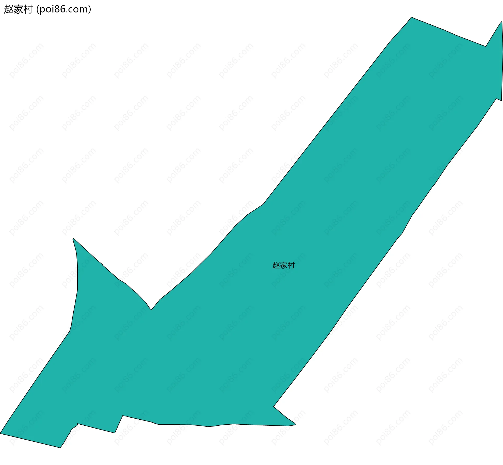 赵家村边界地图