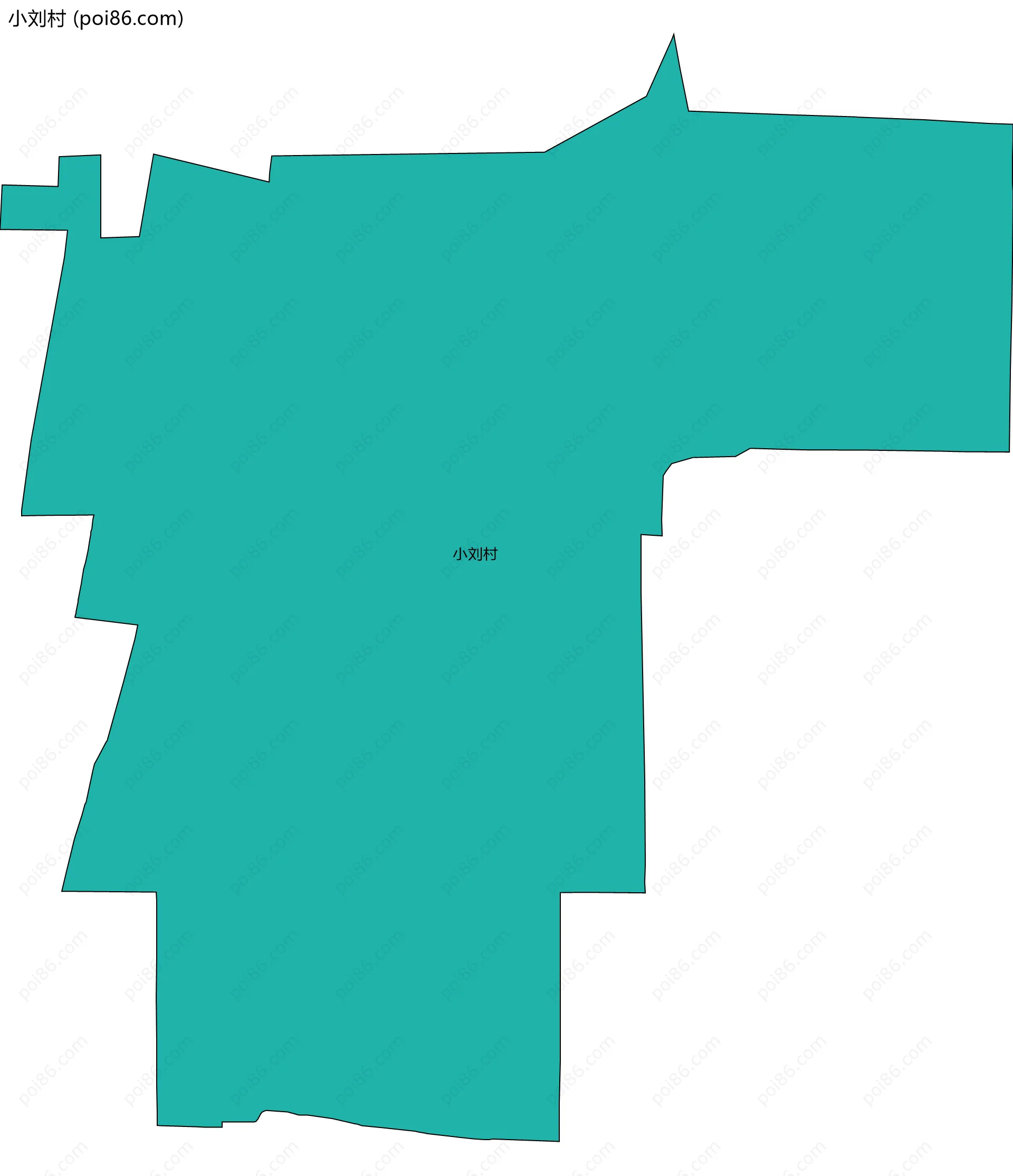 小刘村边界地图