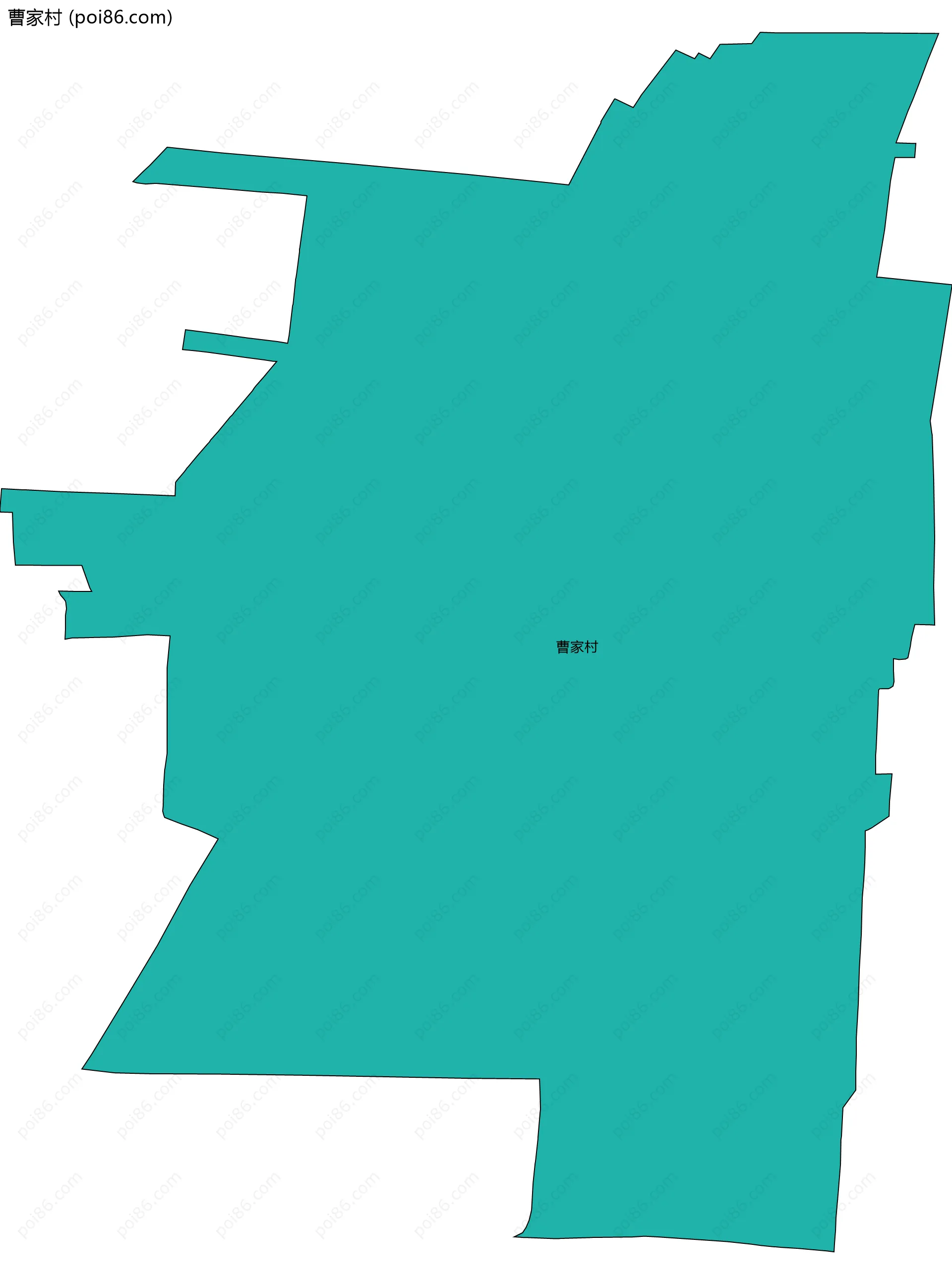 曹家村边界地图