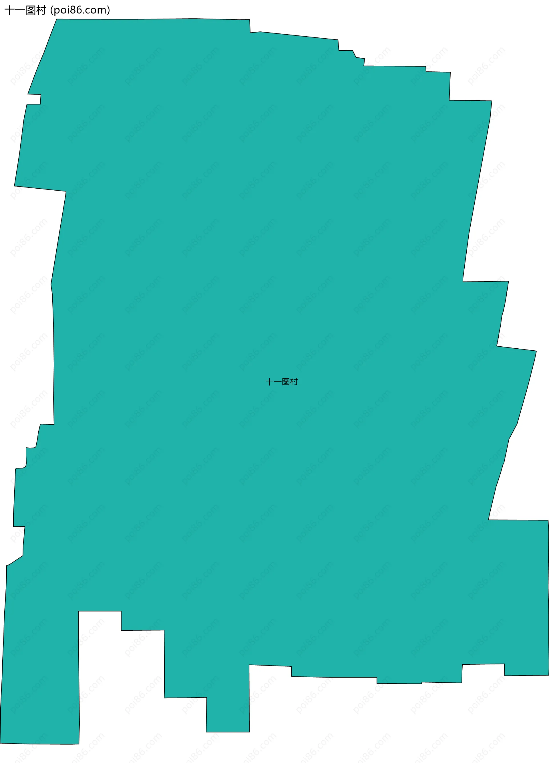 十一图村边界地图