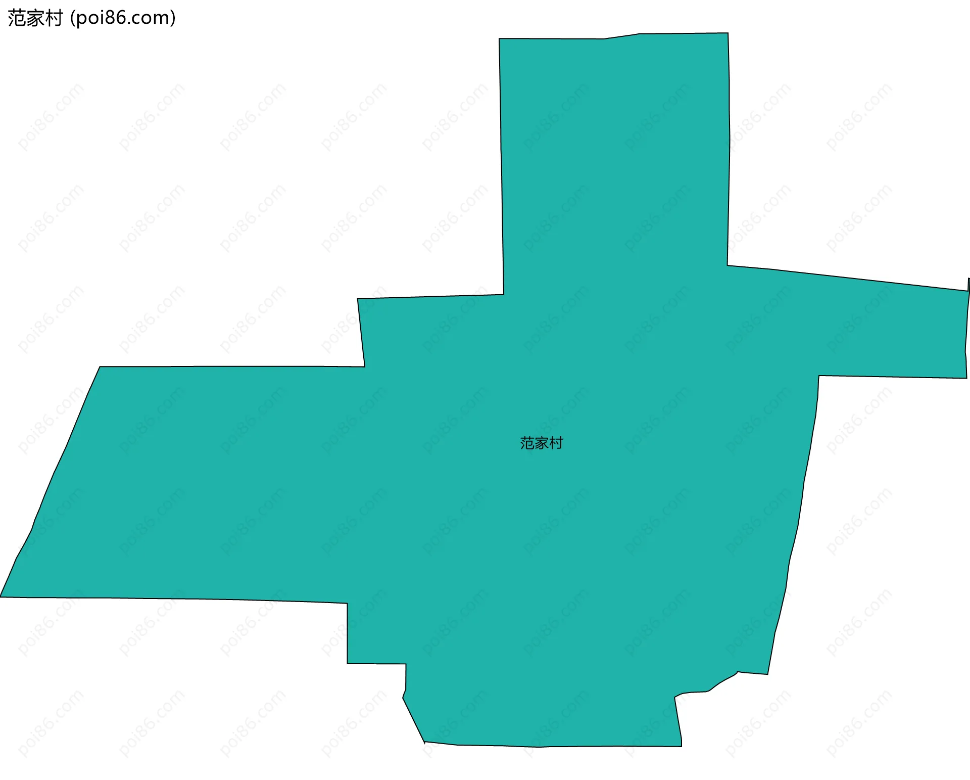 范家村边界地图