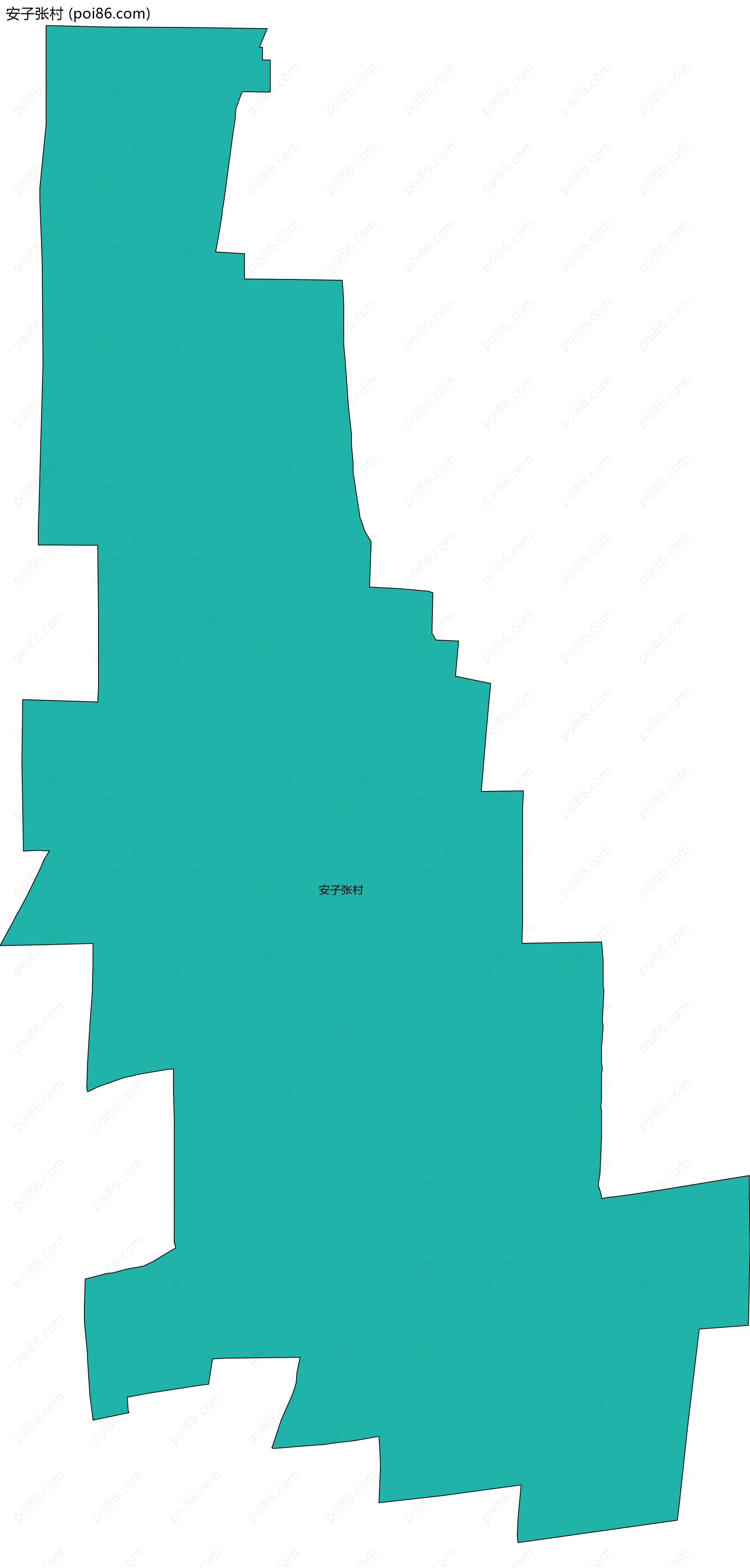 安子张村边界地图