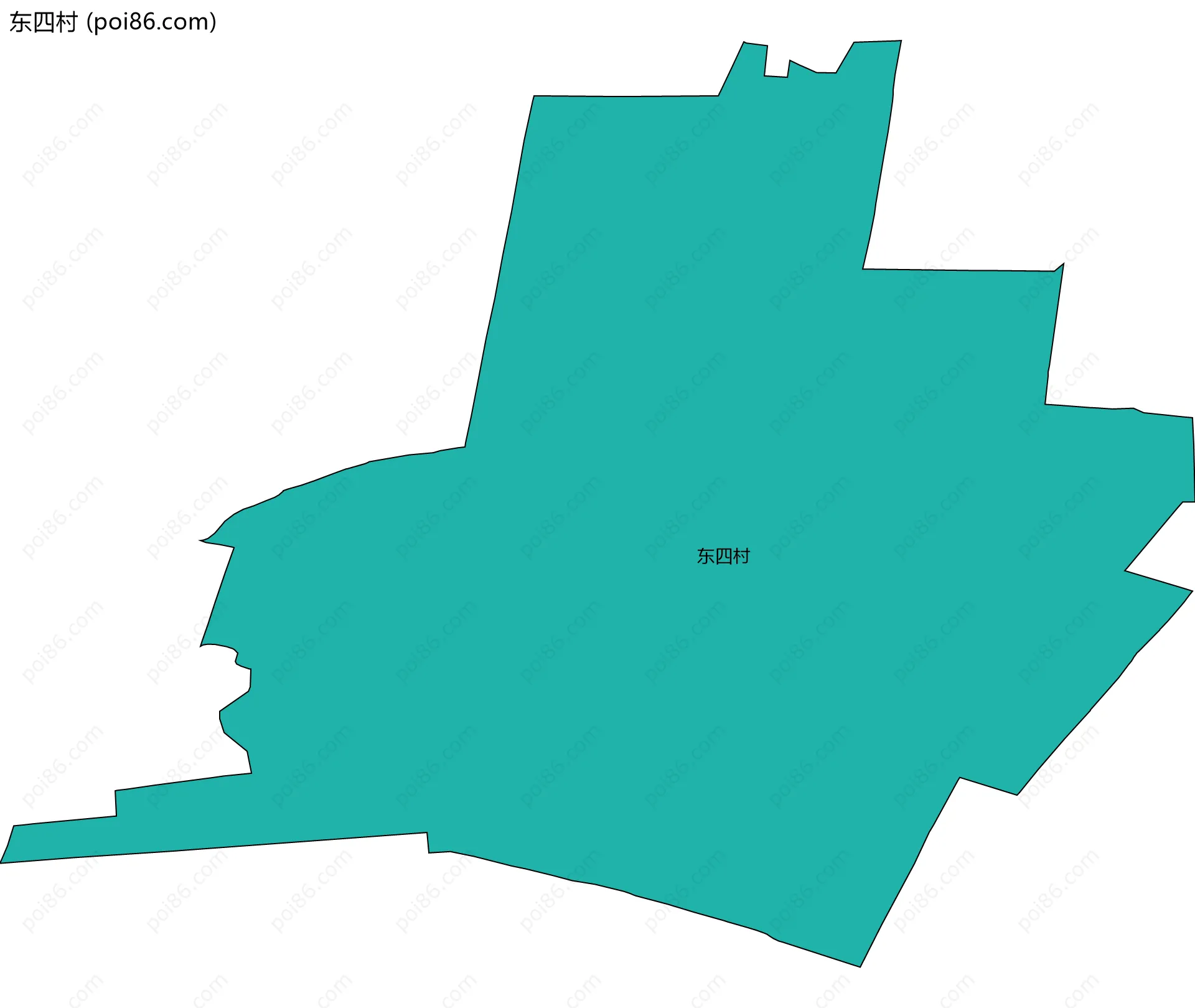 东四村边界地图
