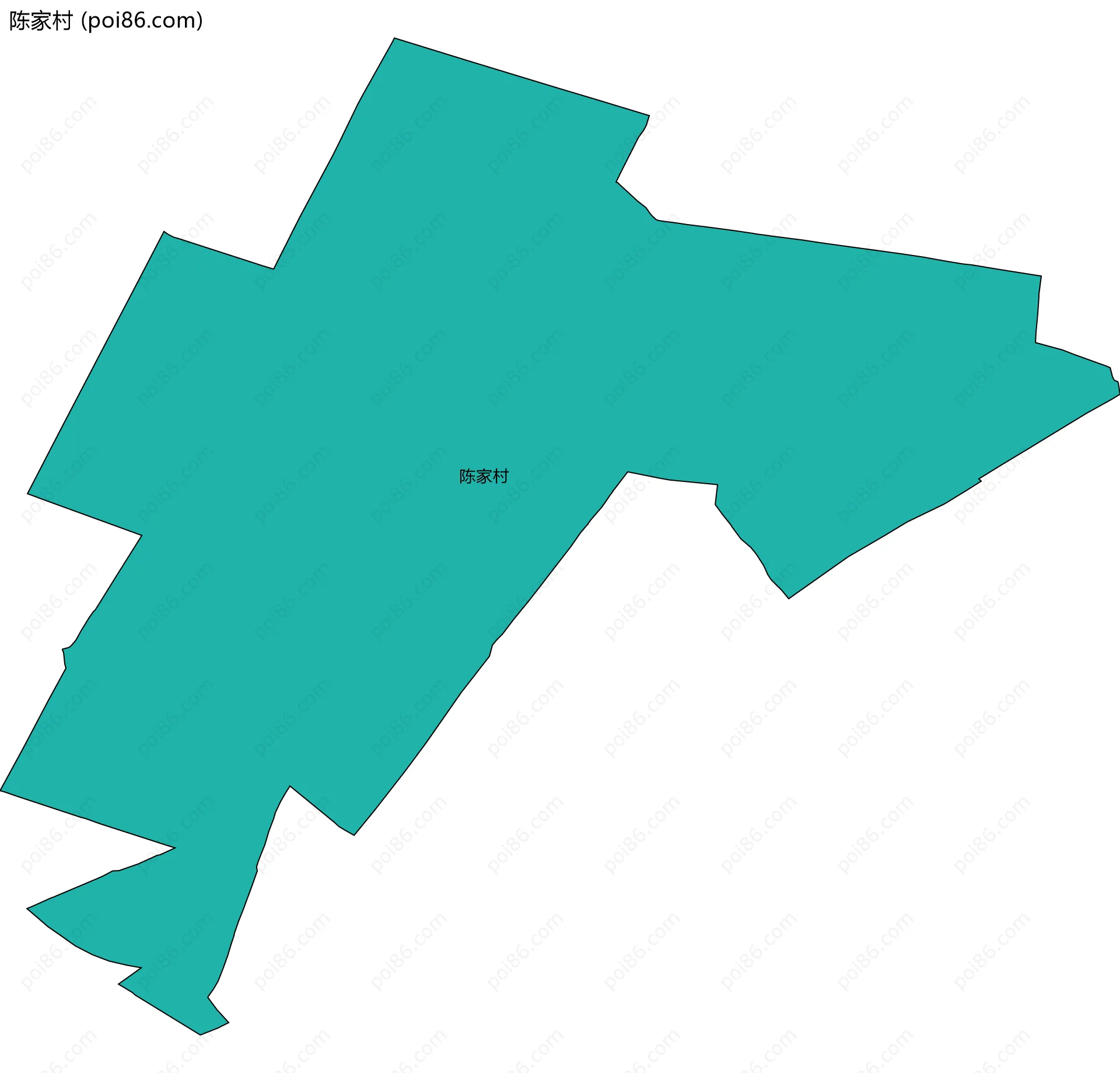 陈家村边界地图