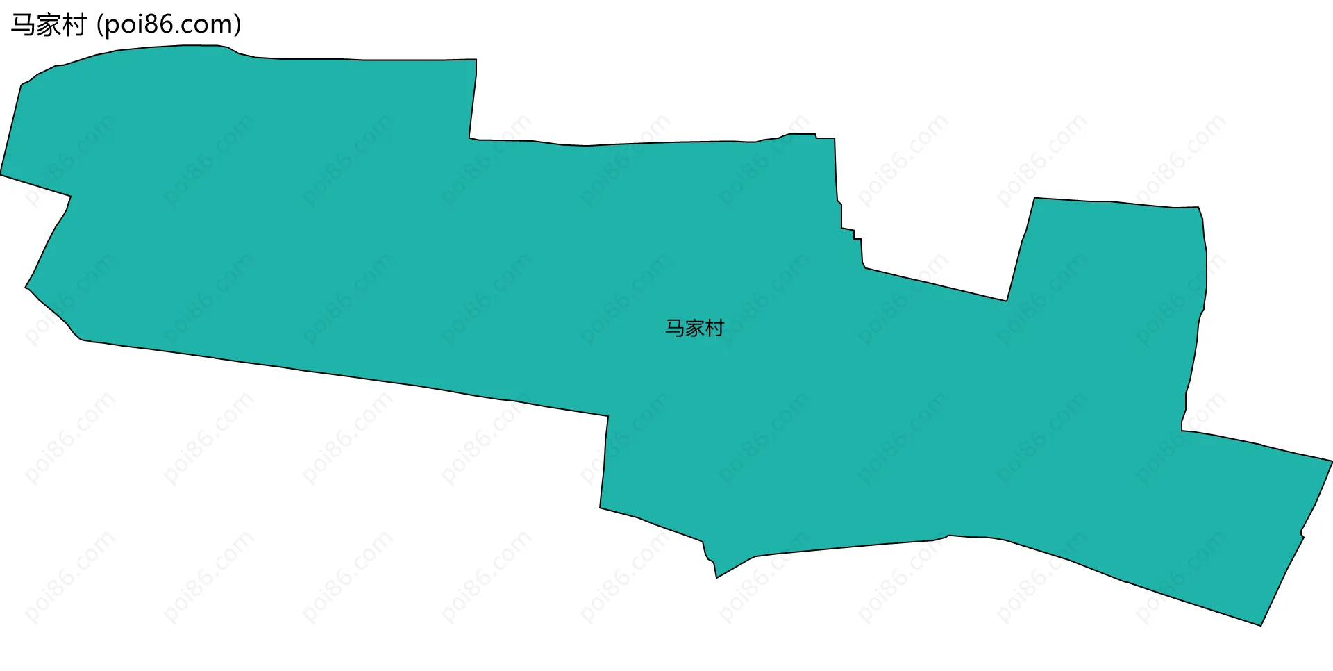 马家村边界地图