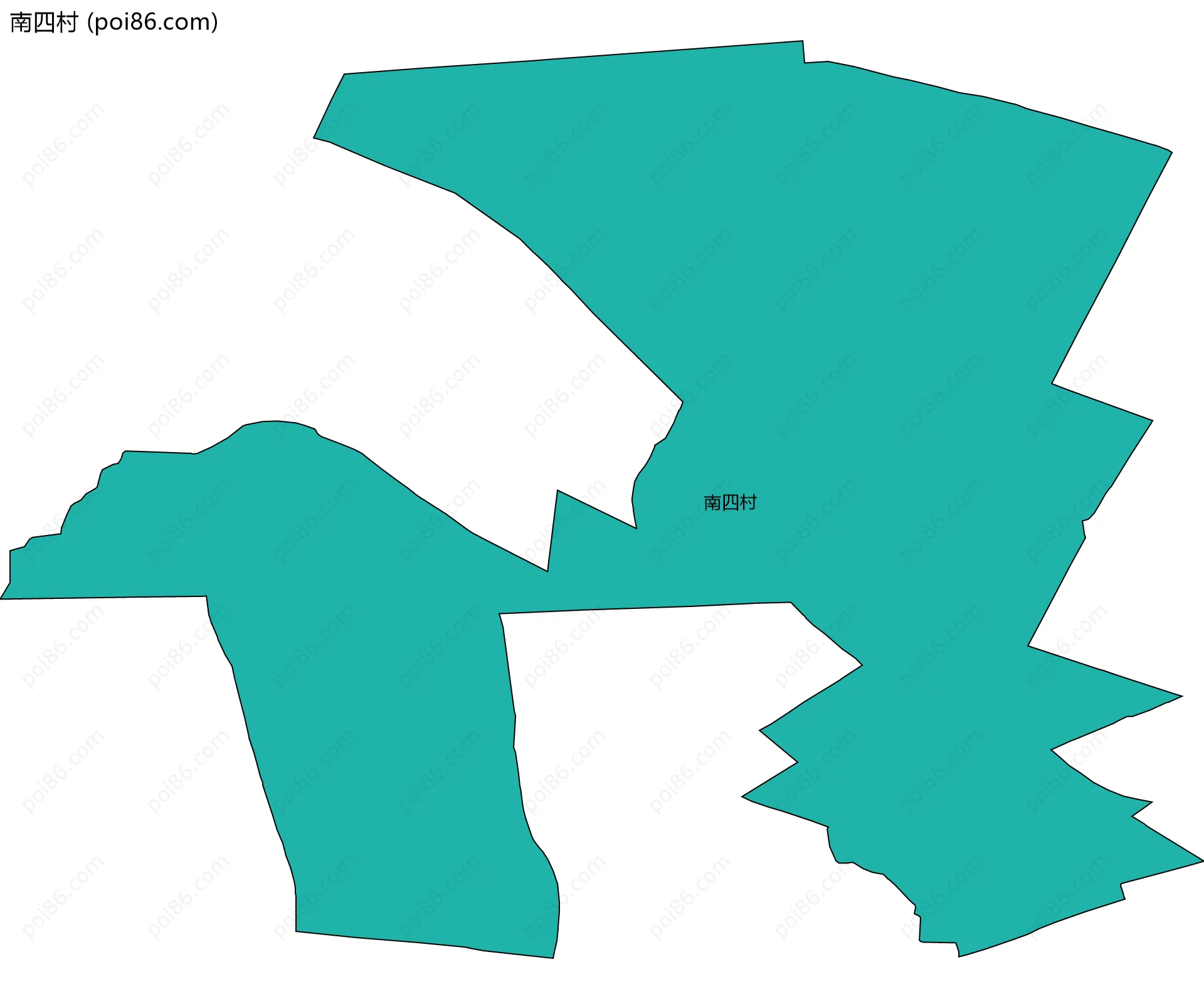 南四村边界地图