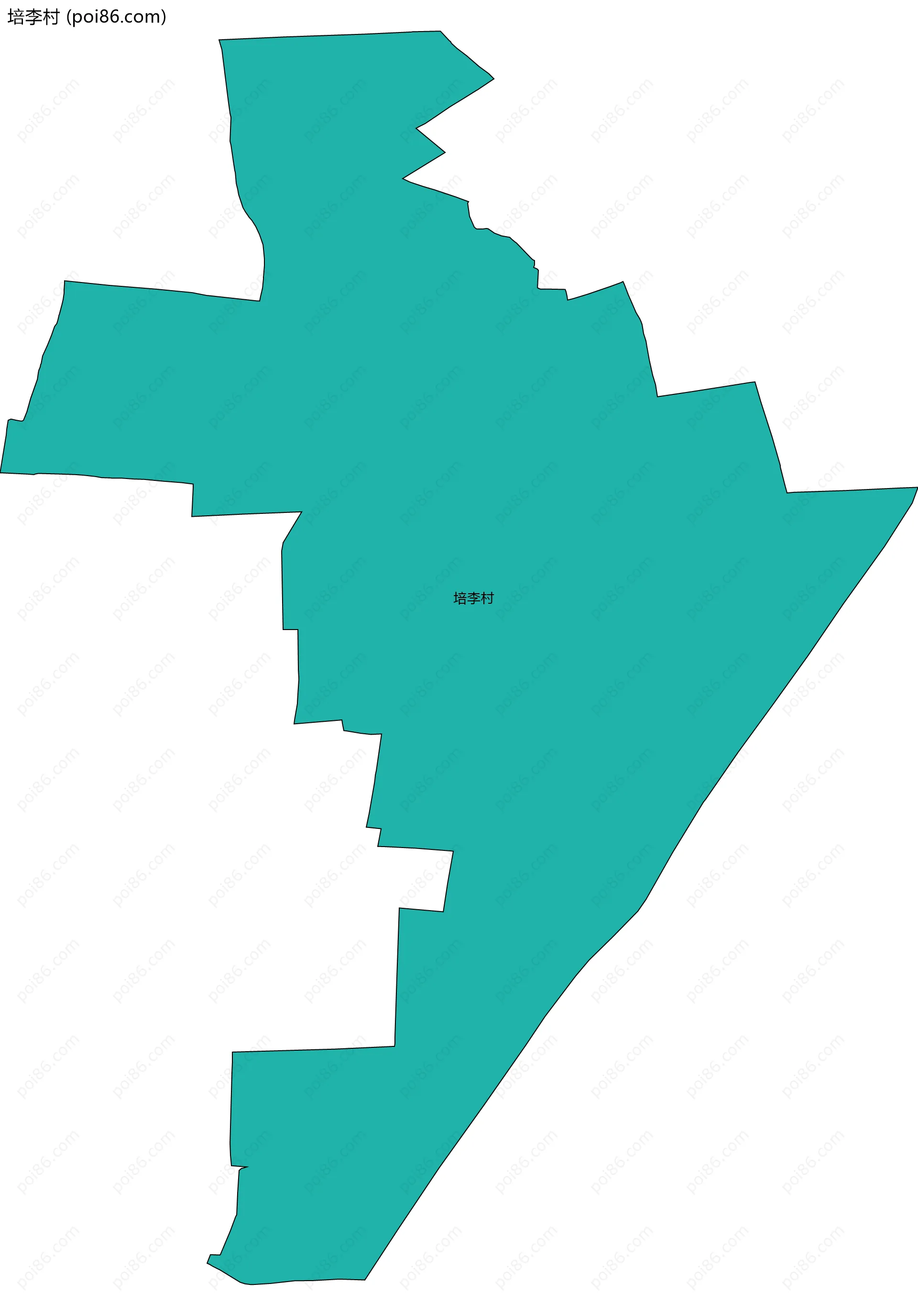 培李村边界地图