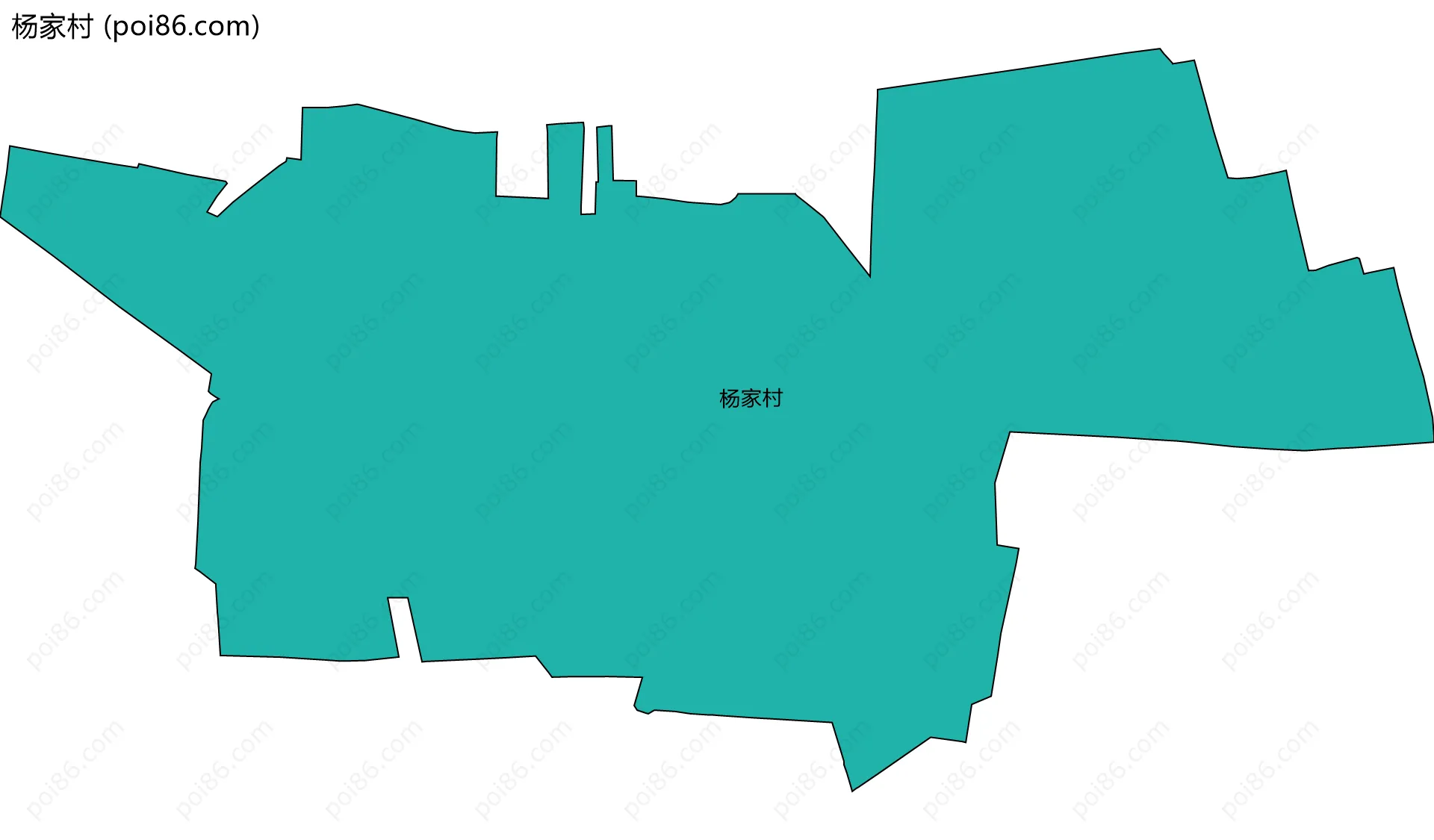 杨家村边界地图