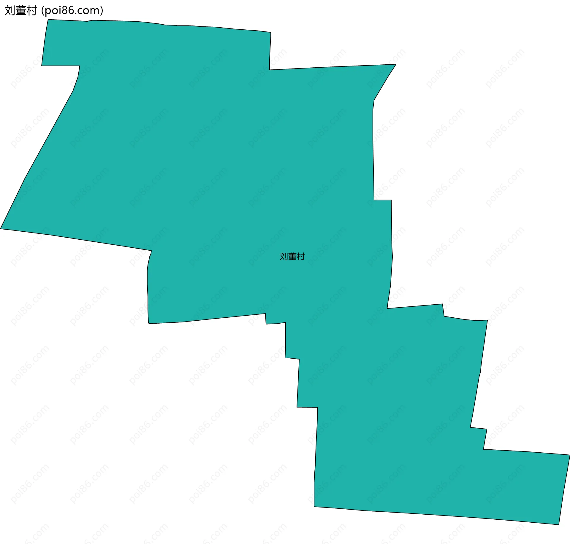 刘董村边界地图