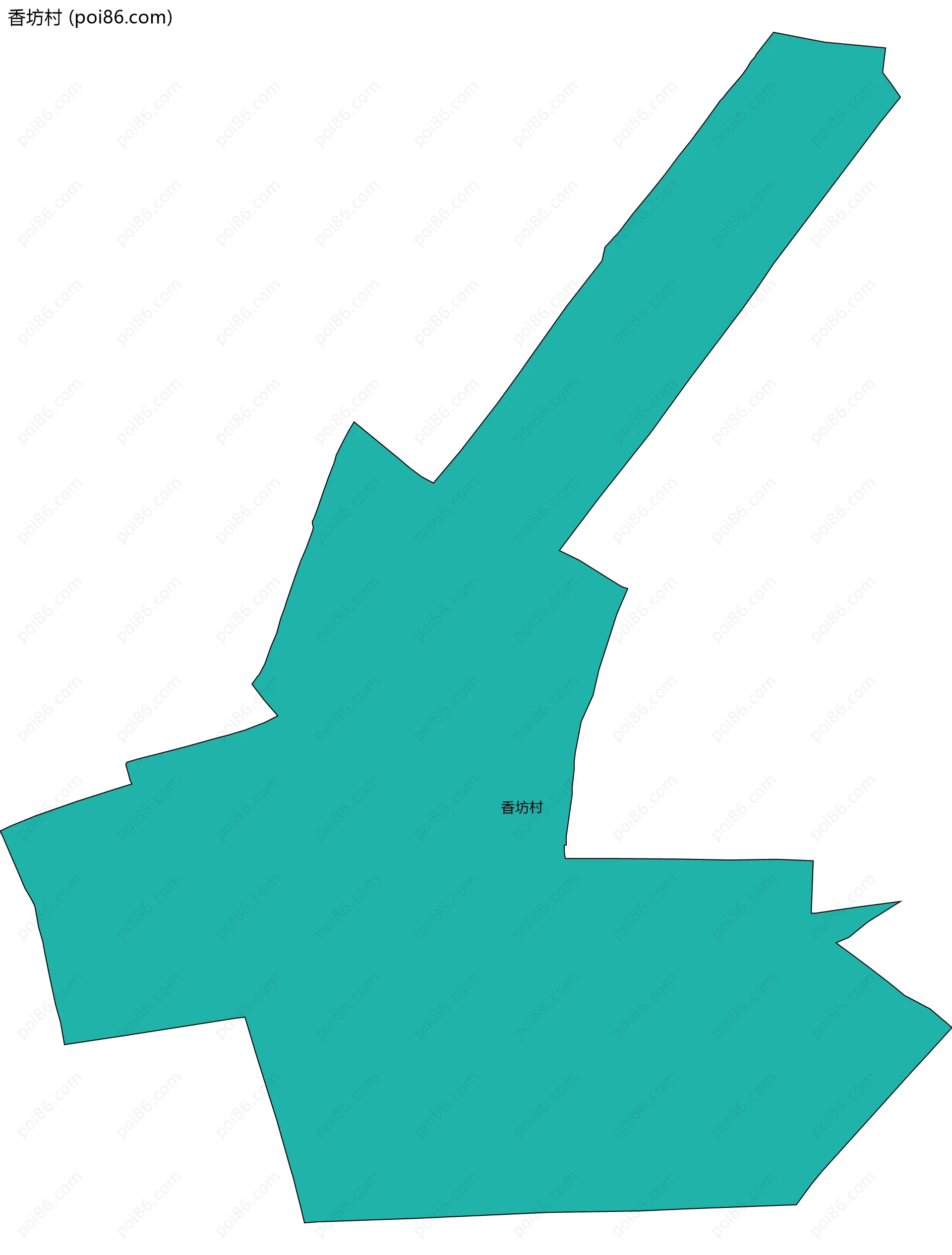 香坊村边界地图