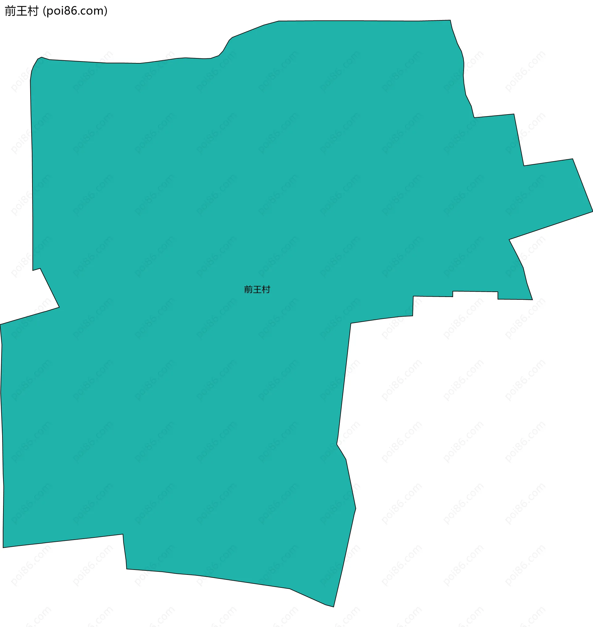 前王村边界地图