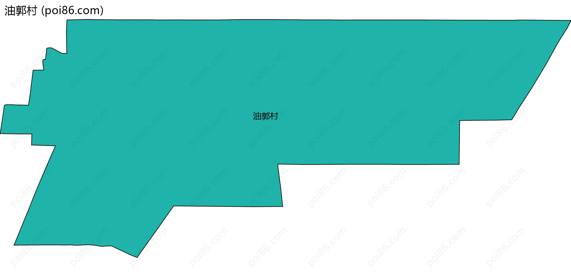 油郭村边界地图
