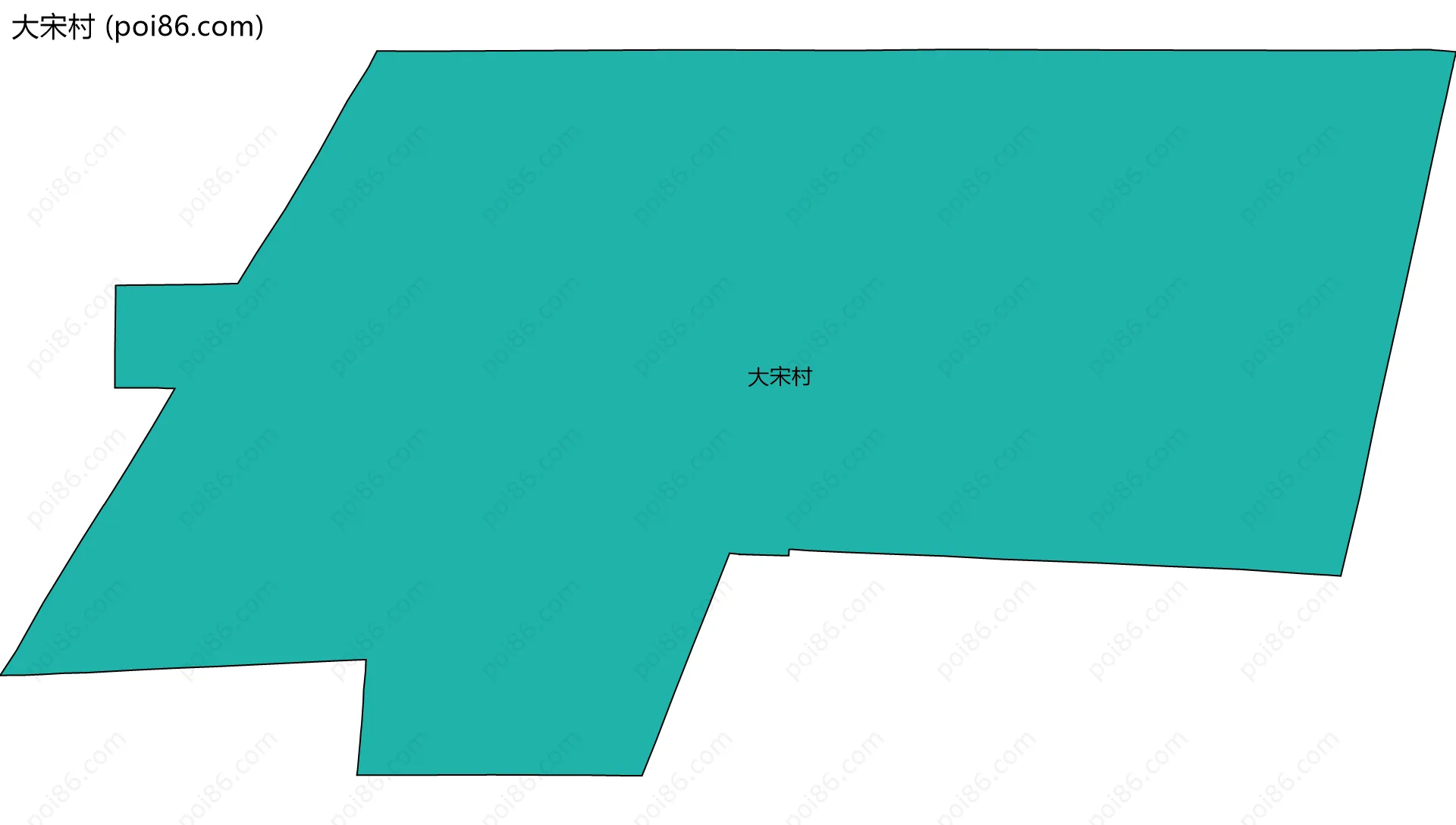 大宋村边界地图