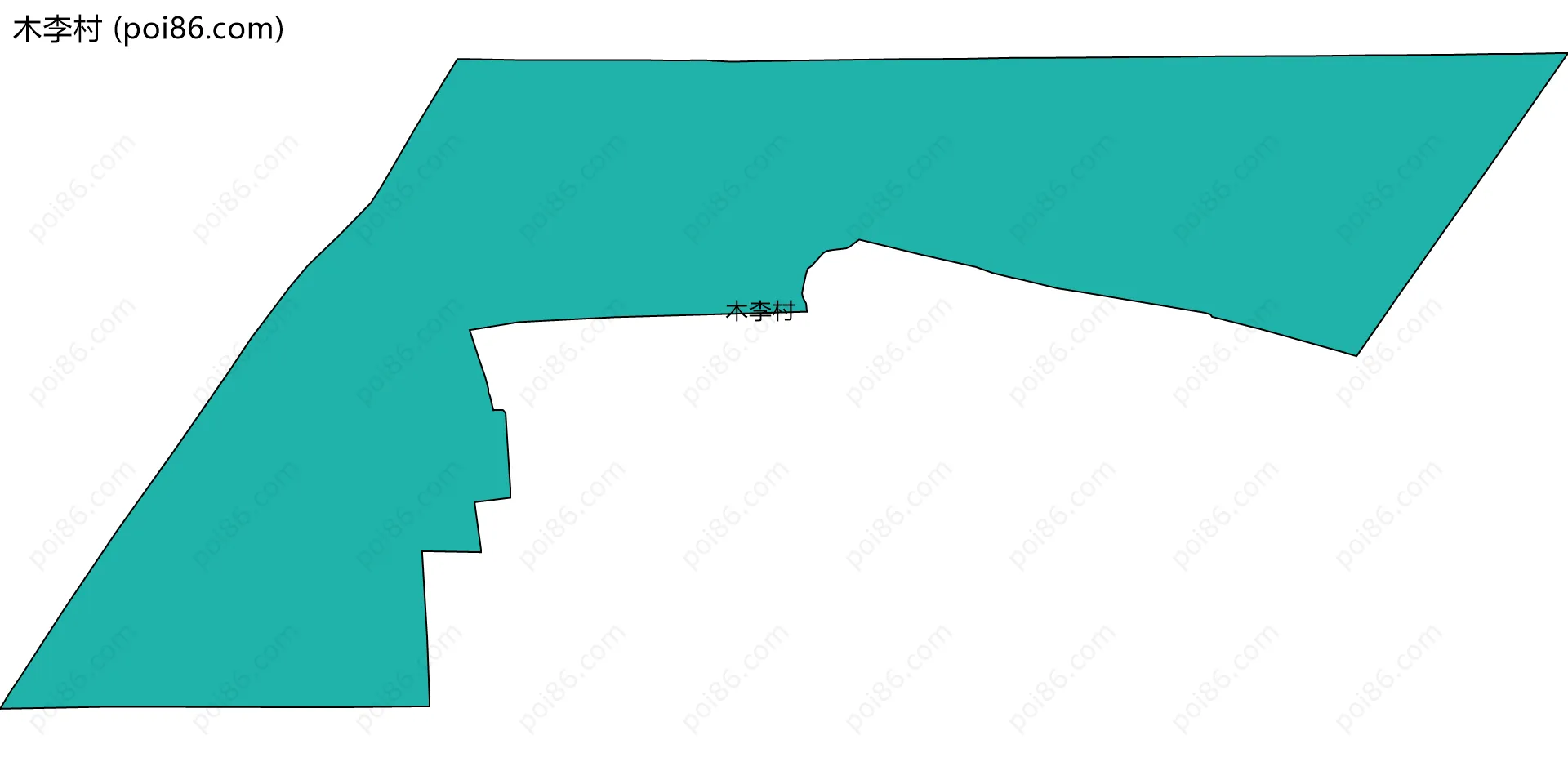 木李村边界地图