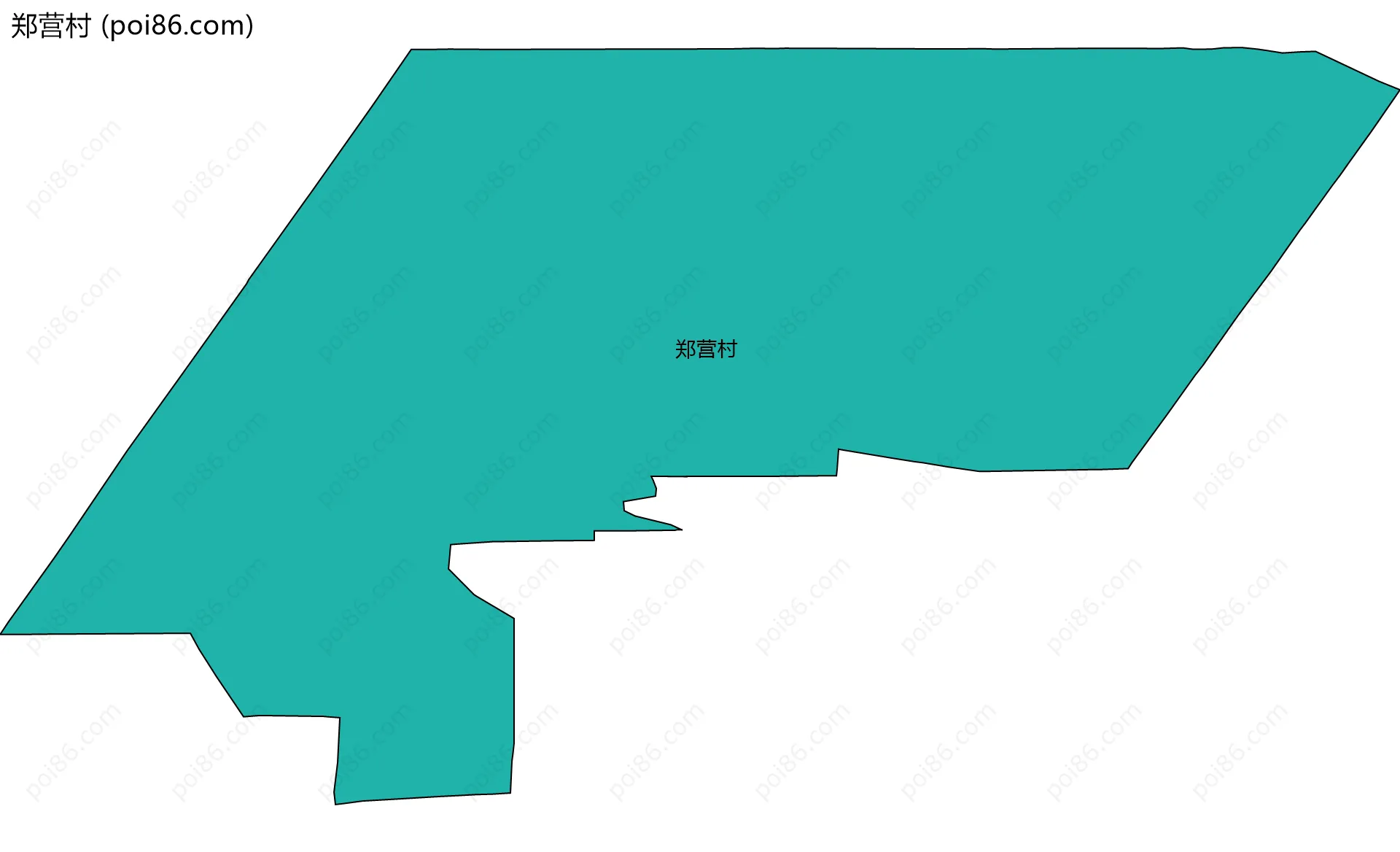 郑营村边界地图