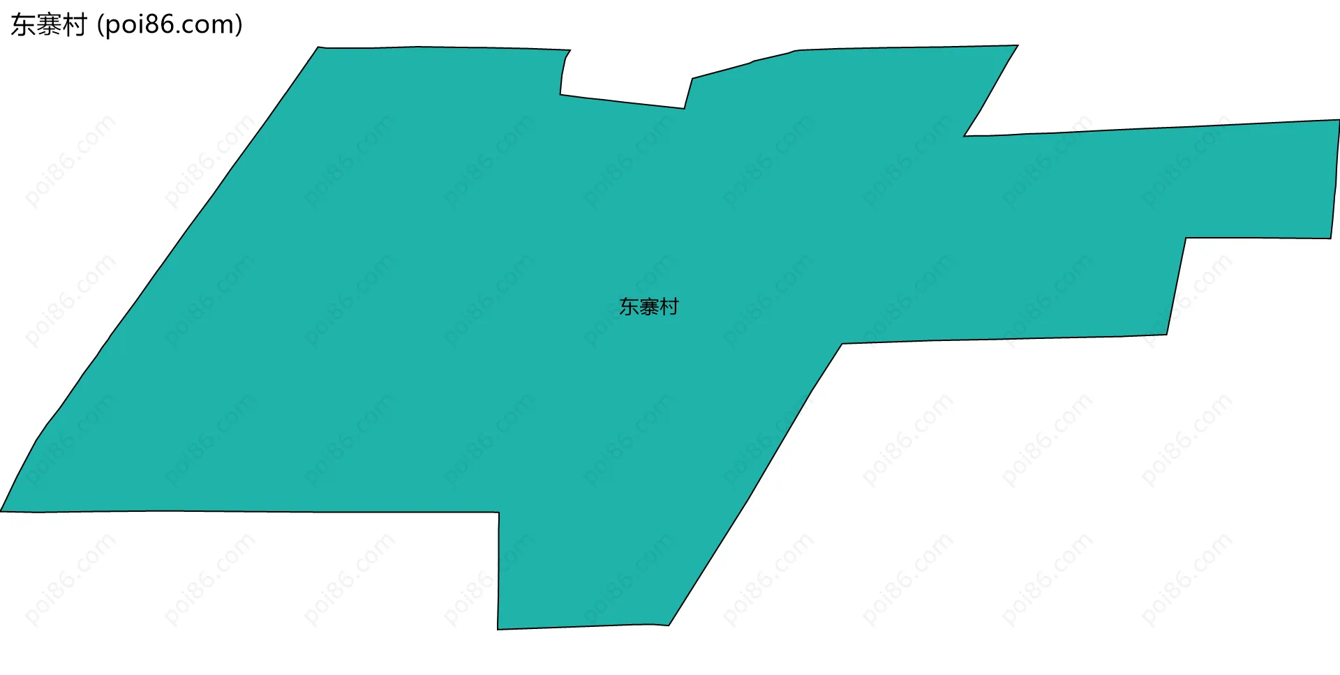 东寨村边界地图