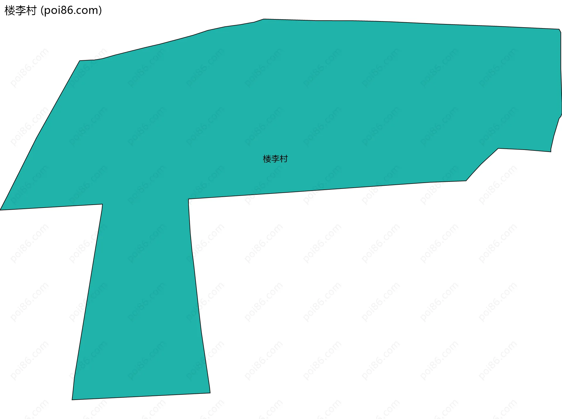 楼李村边界地图