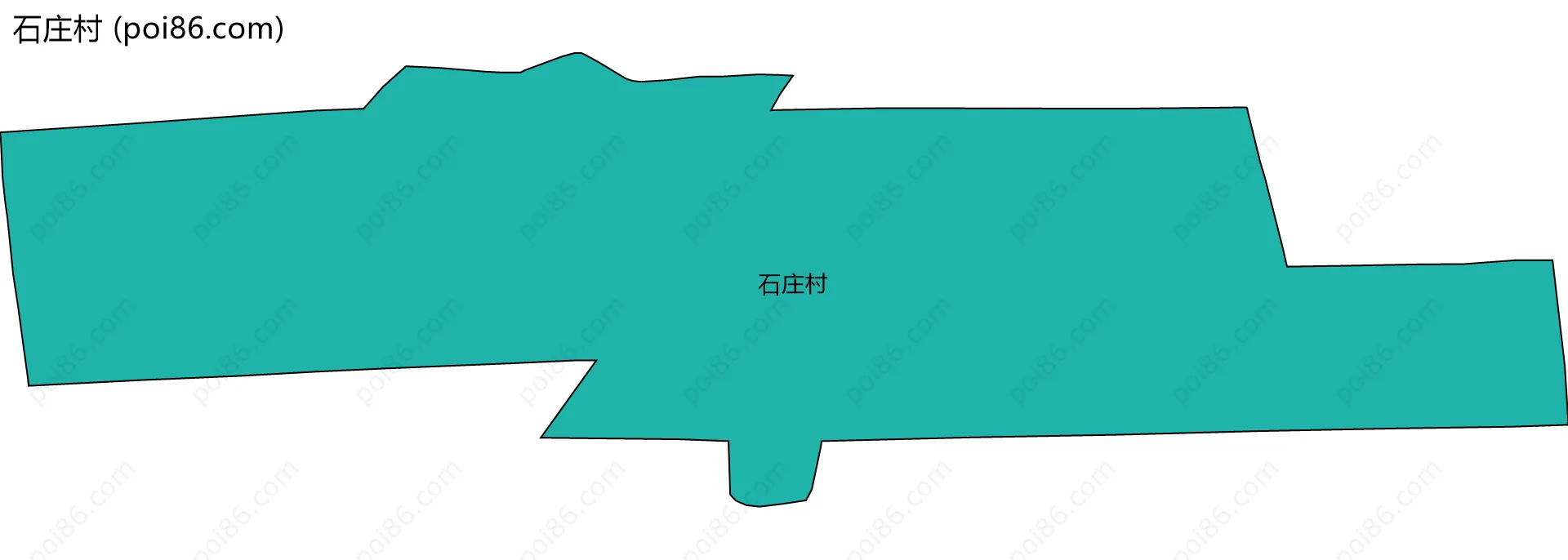 石庄村边界地图