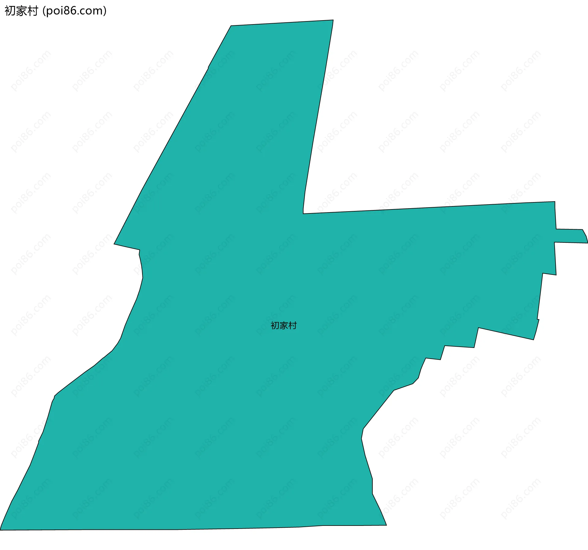 初家村边界地图