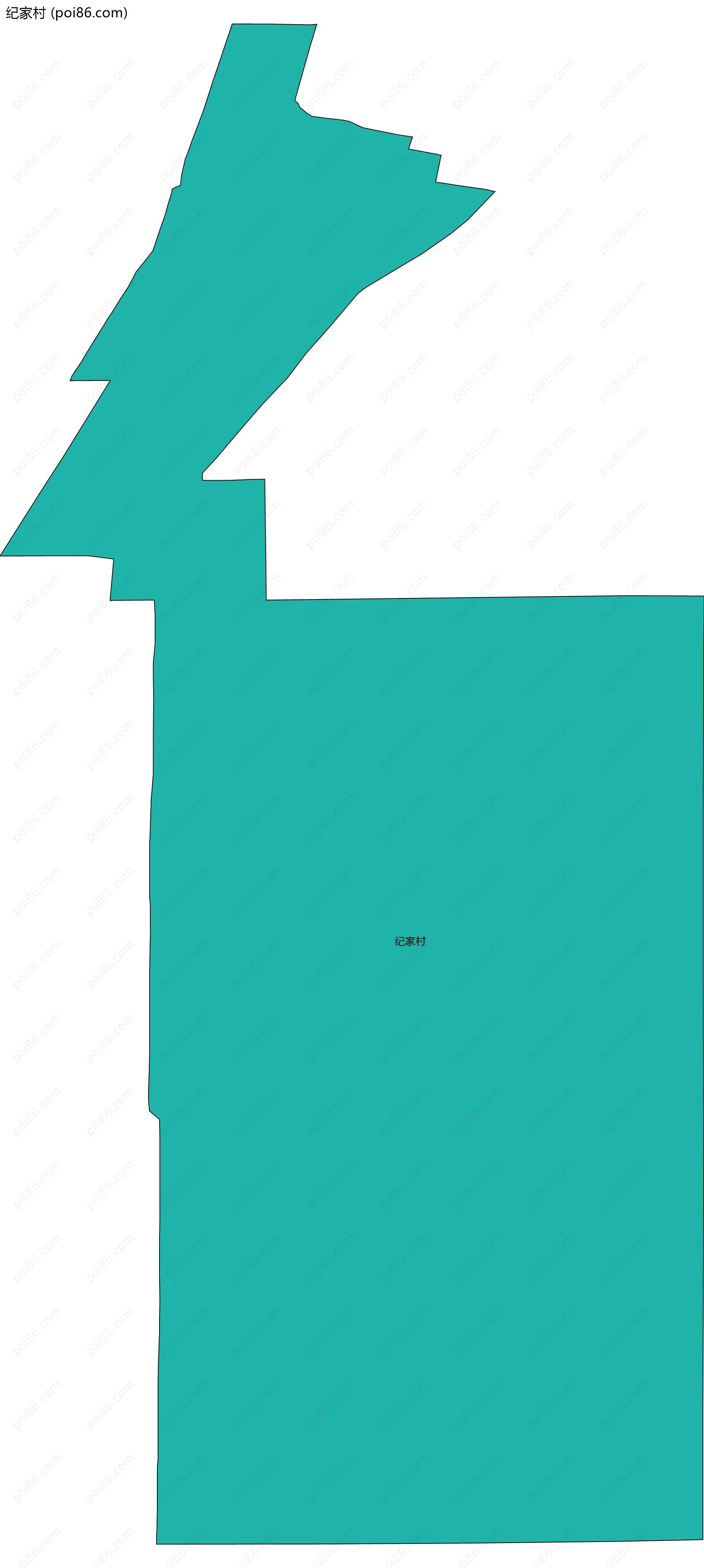 纪家村边界地图