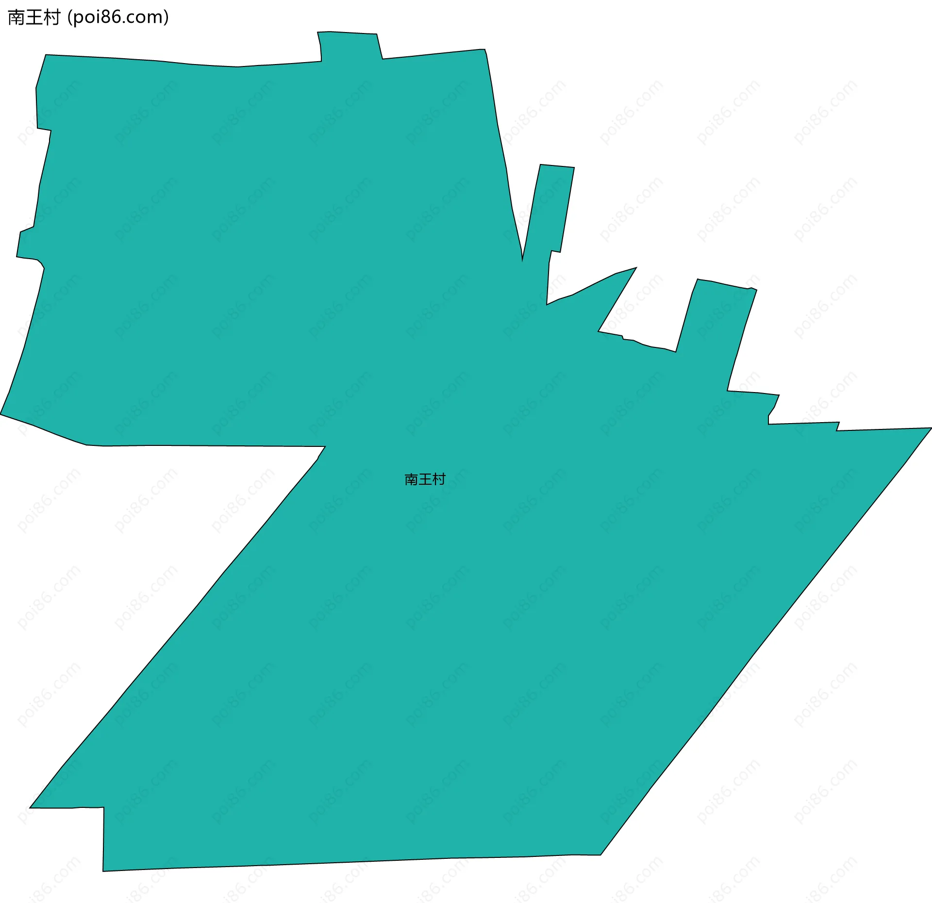 南王村边界地图