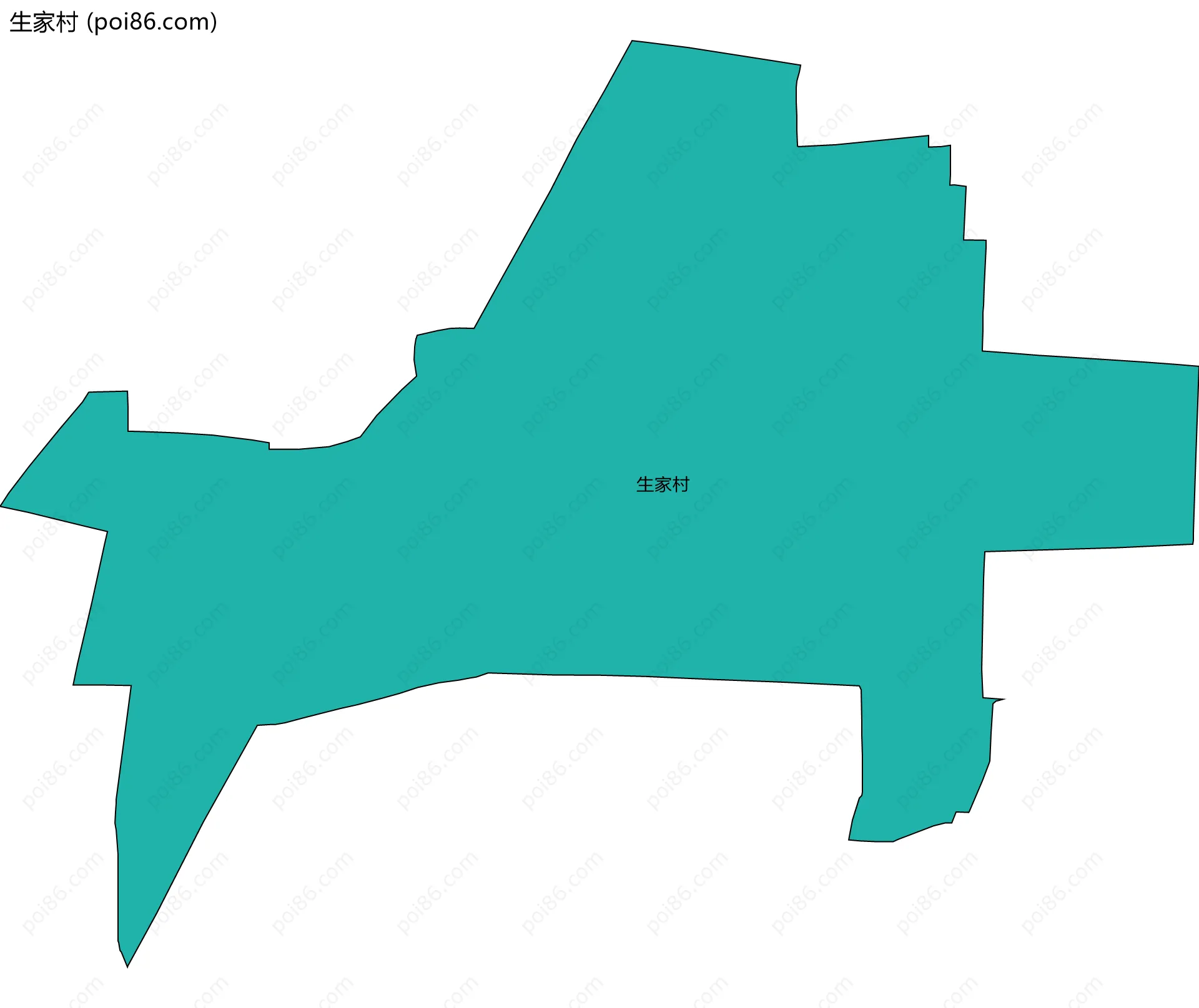 生家村边界地图