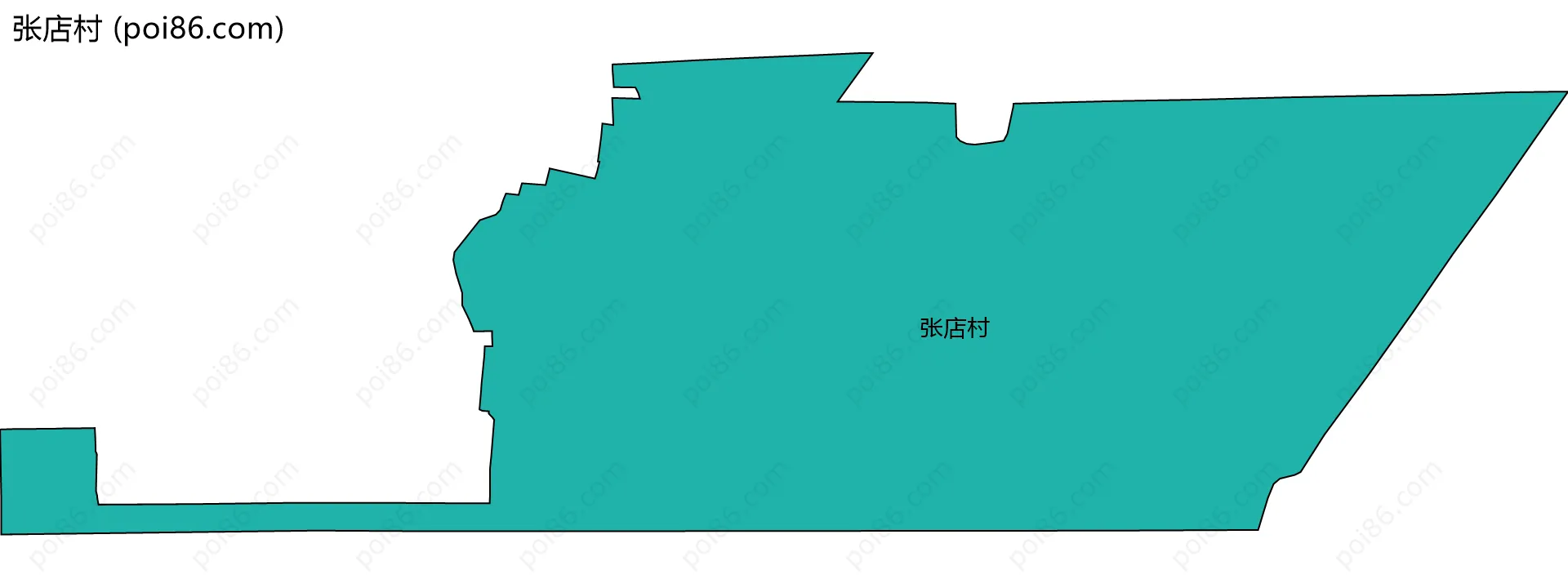 张店村边界地图