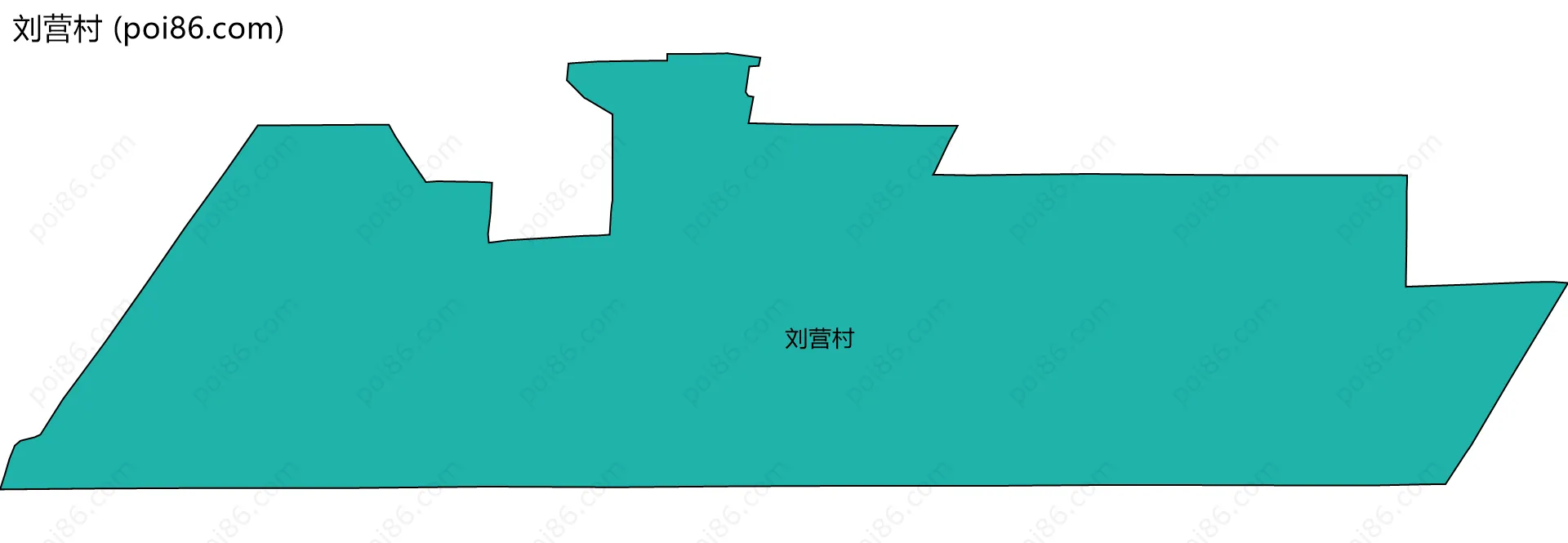刘营村边界地图
