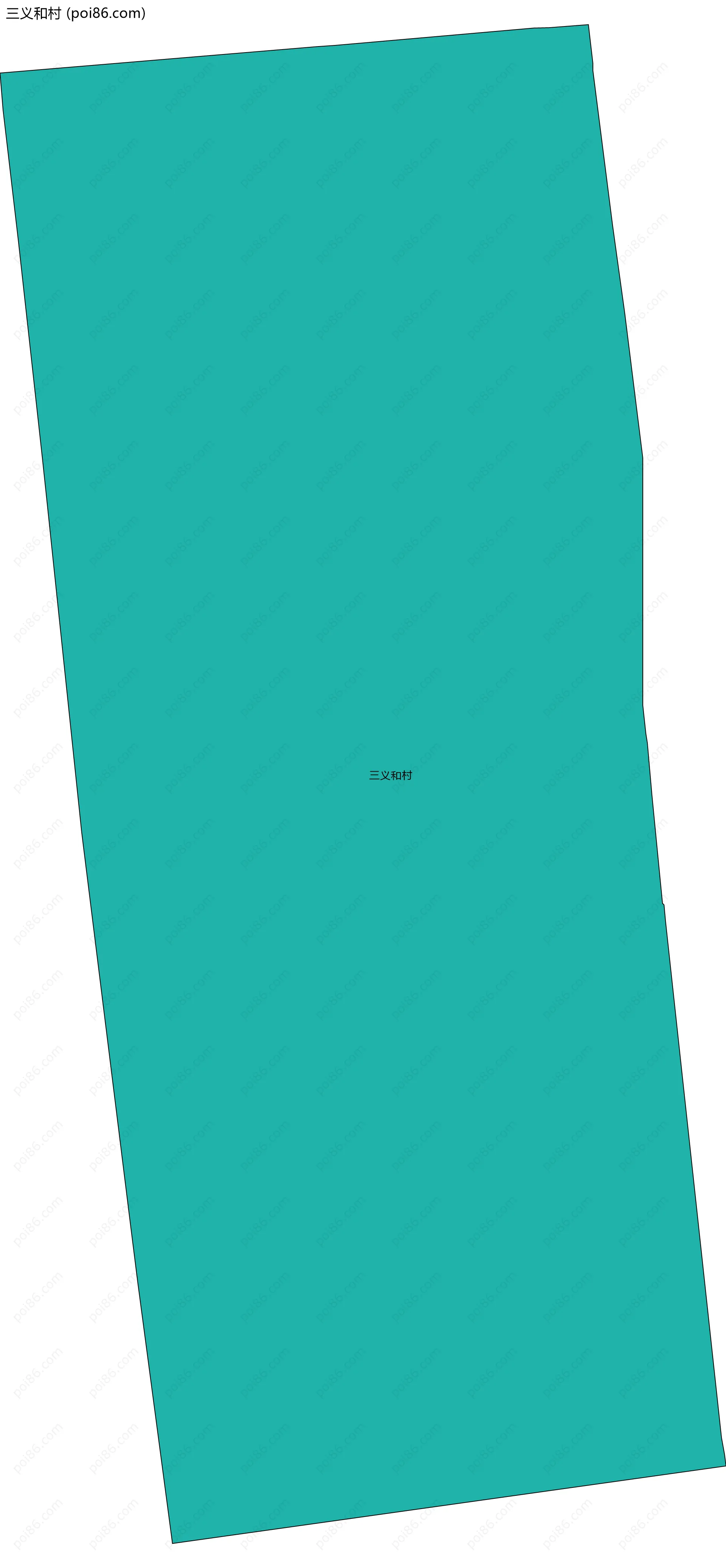 三义和村边界地图