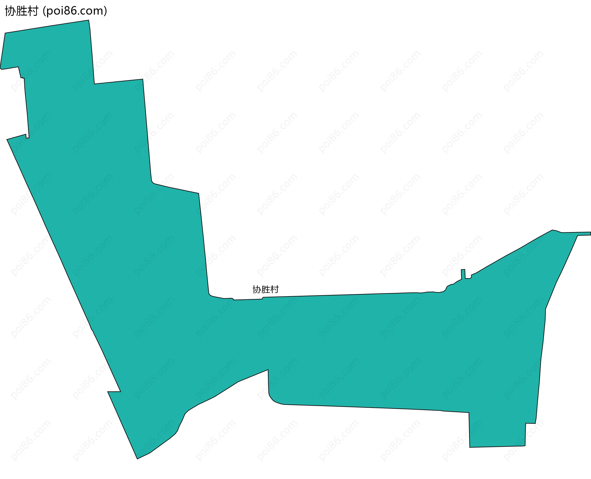 协胜村边界地图