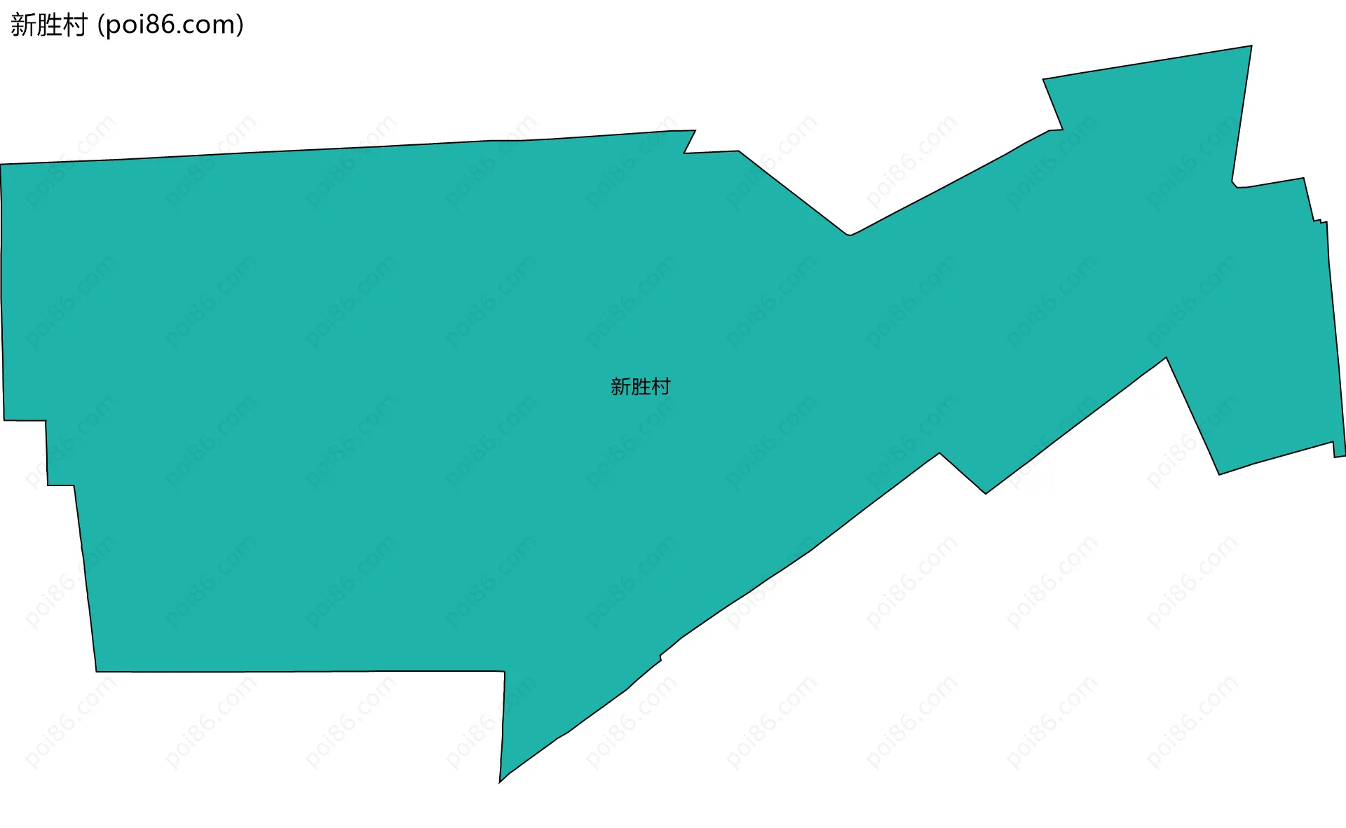 新胜村边界地图