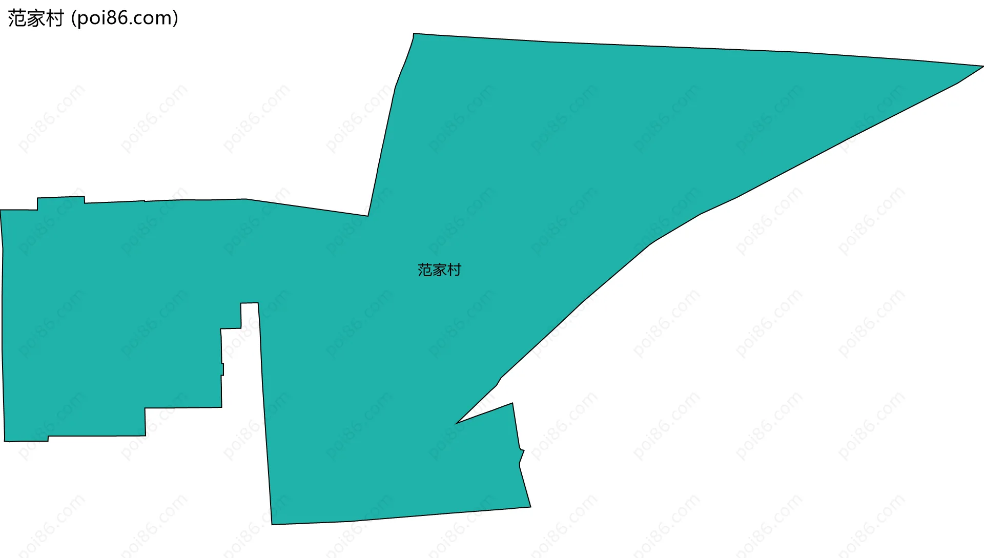 范家村边界地图