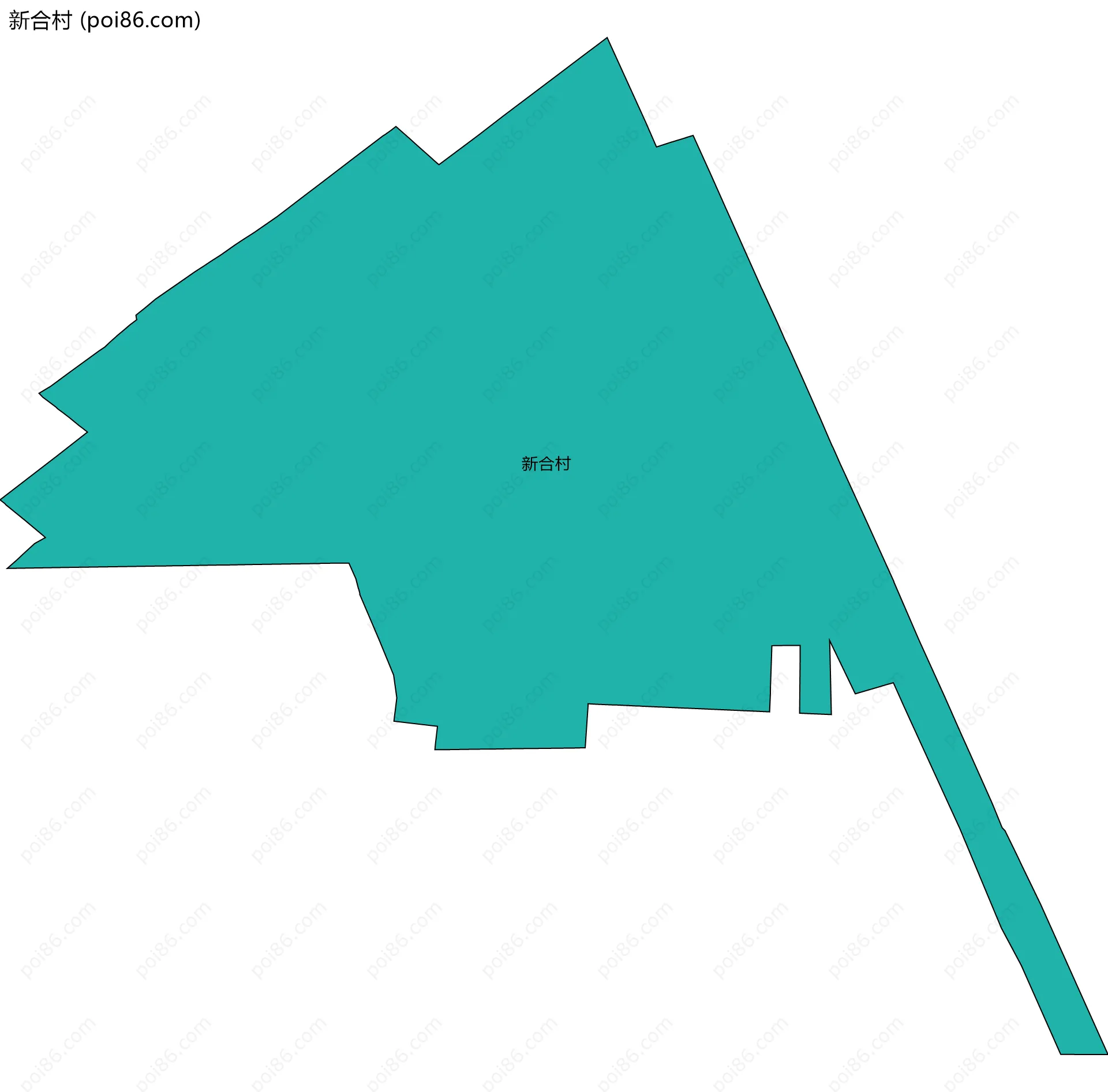 新合村边界地图