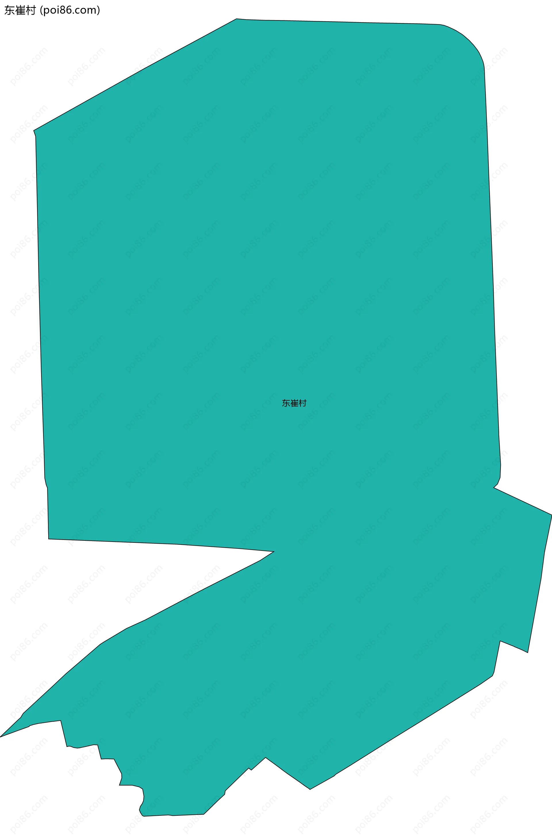 东崔村边界地图