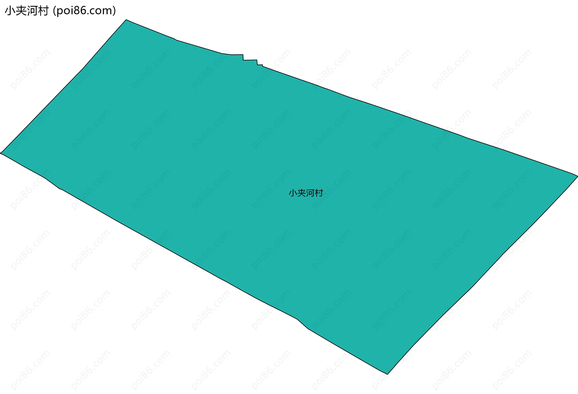 小夹河村边界地图