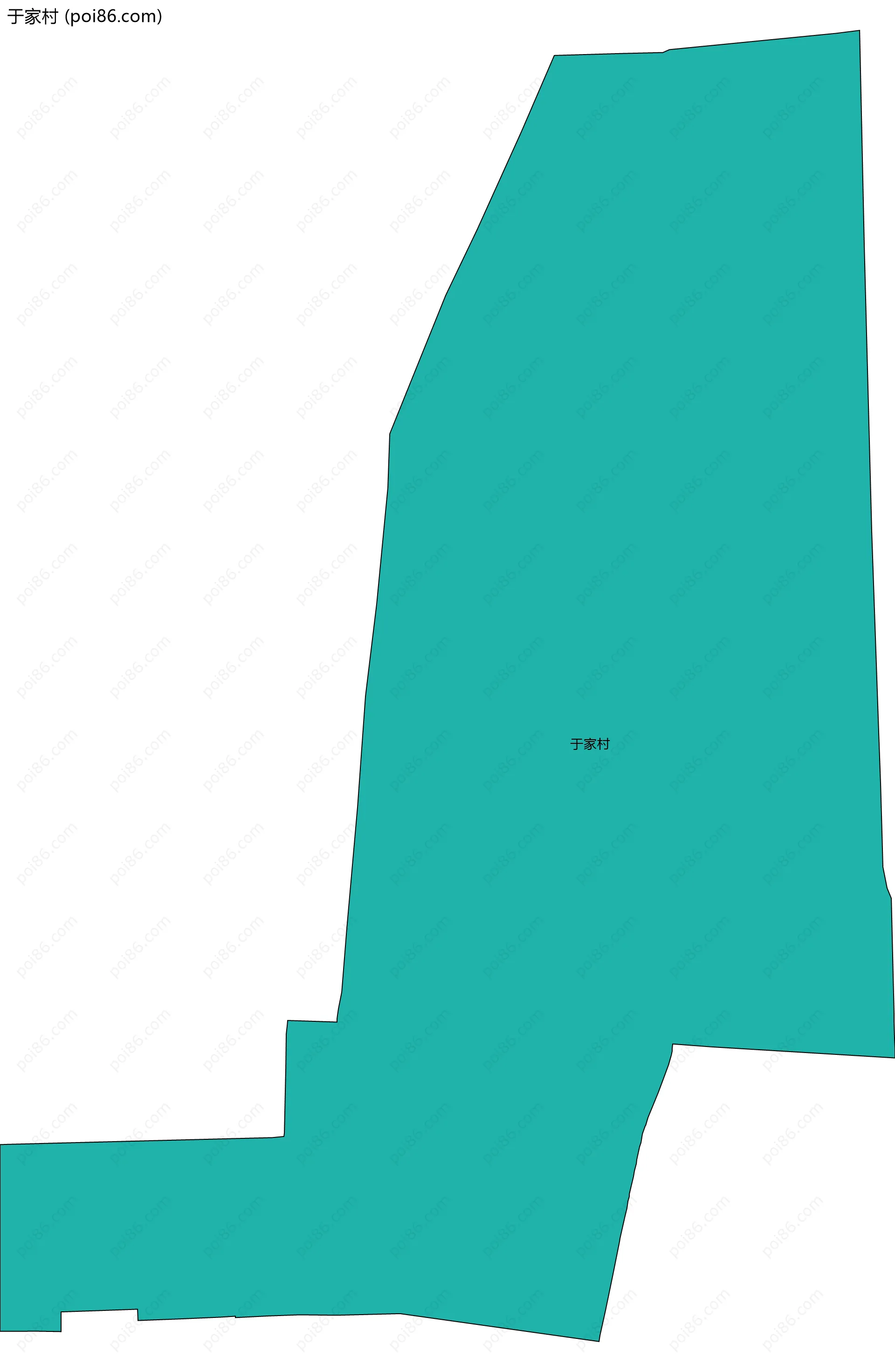 于家村边界地图
