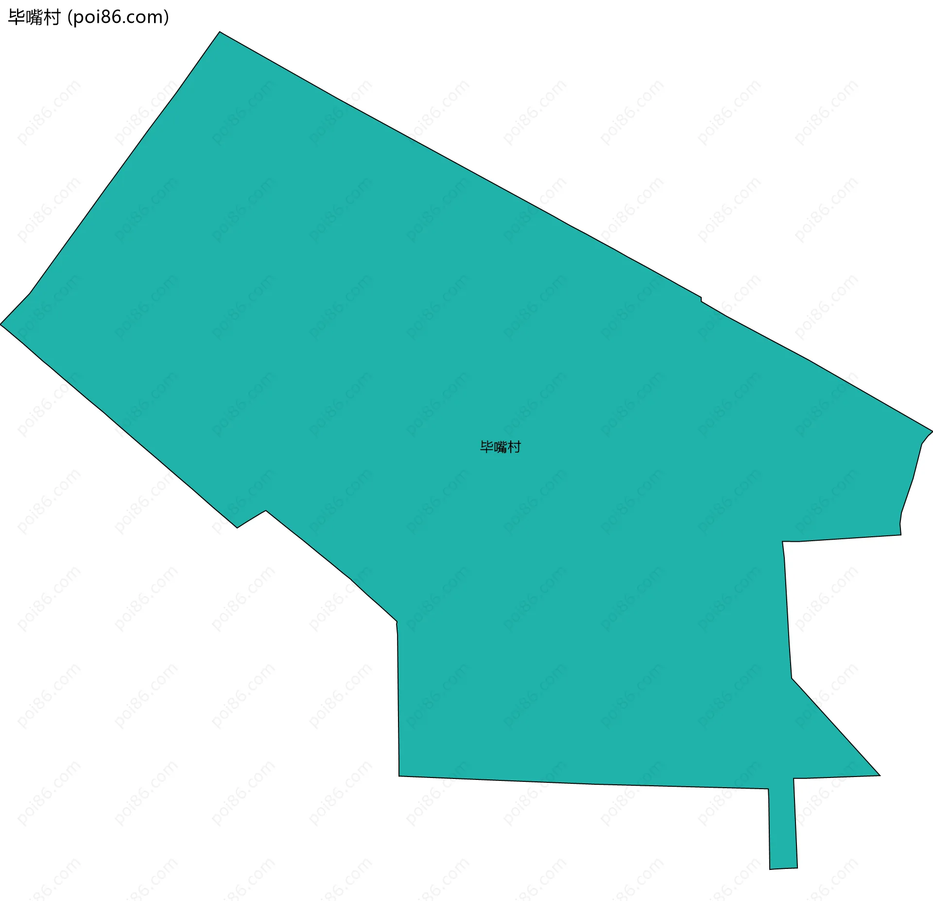 毕嘴村边界地图