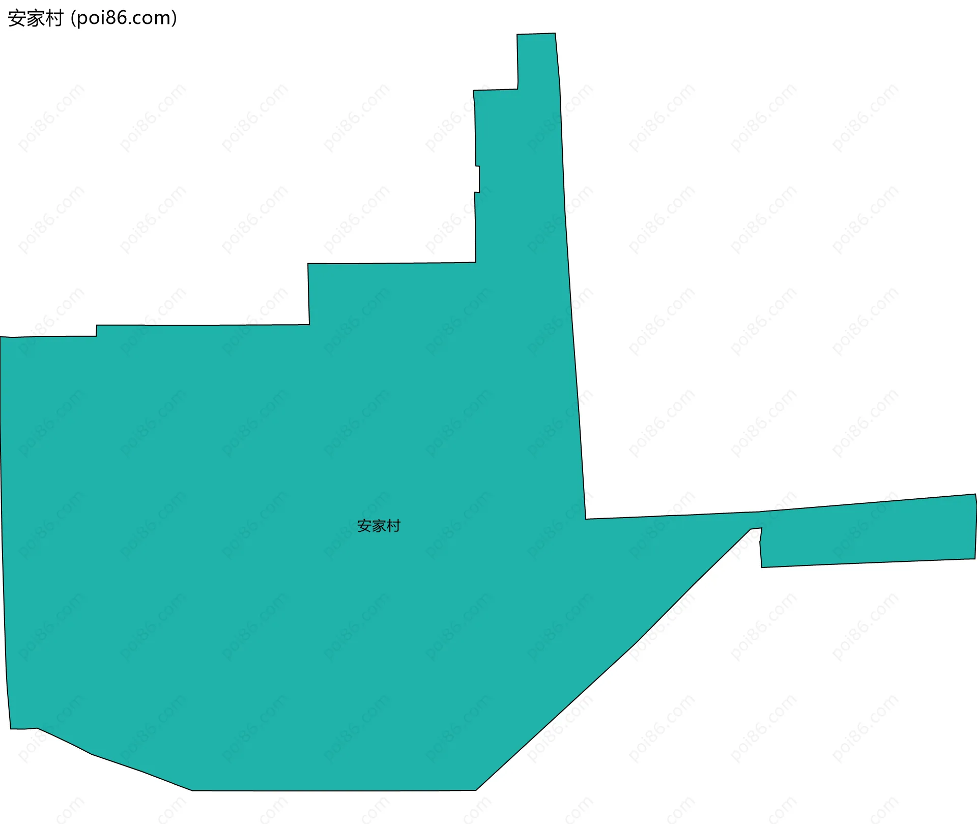 安家村边界地图