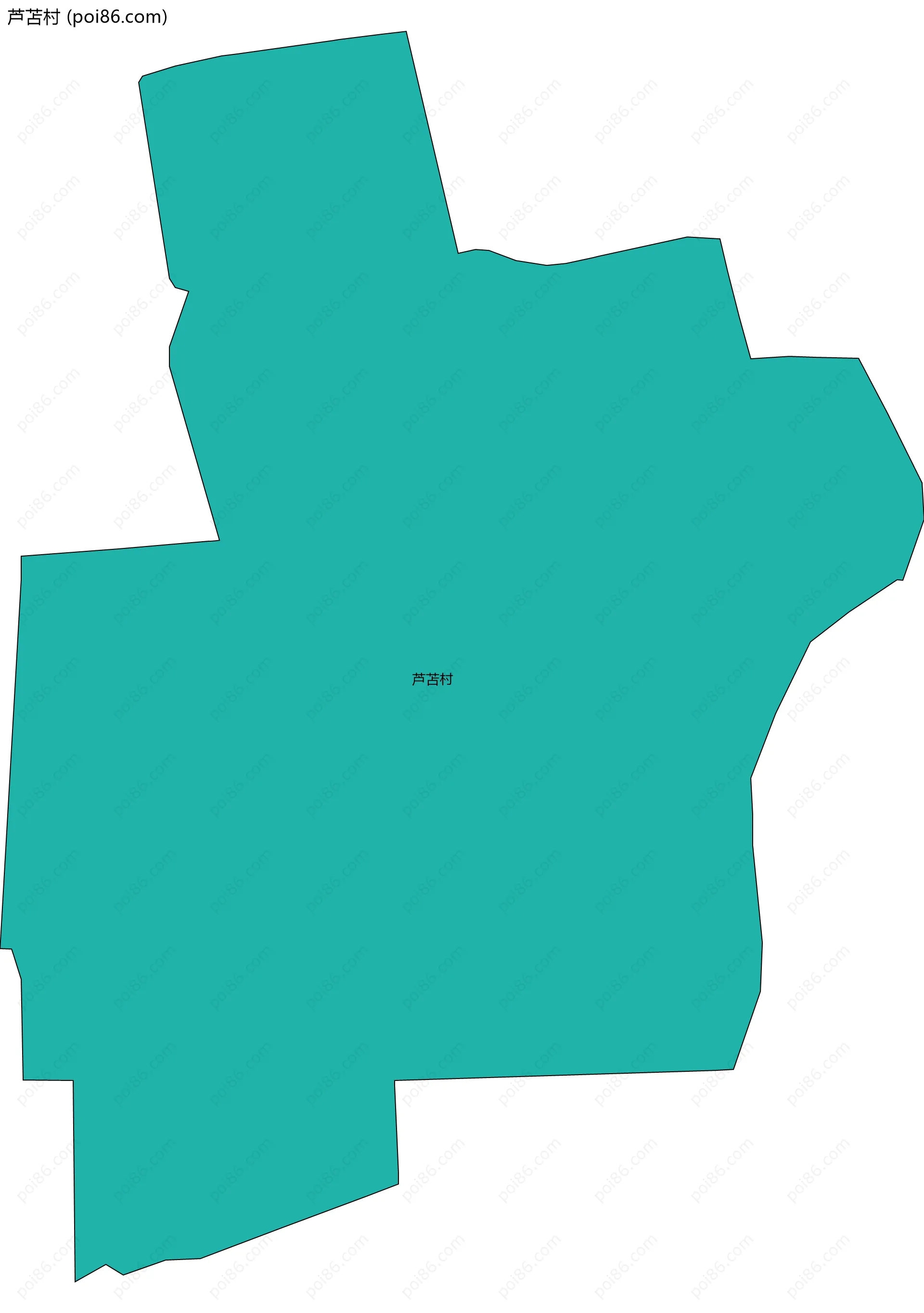 芦苫村边界地图