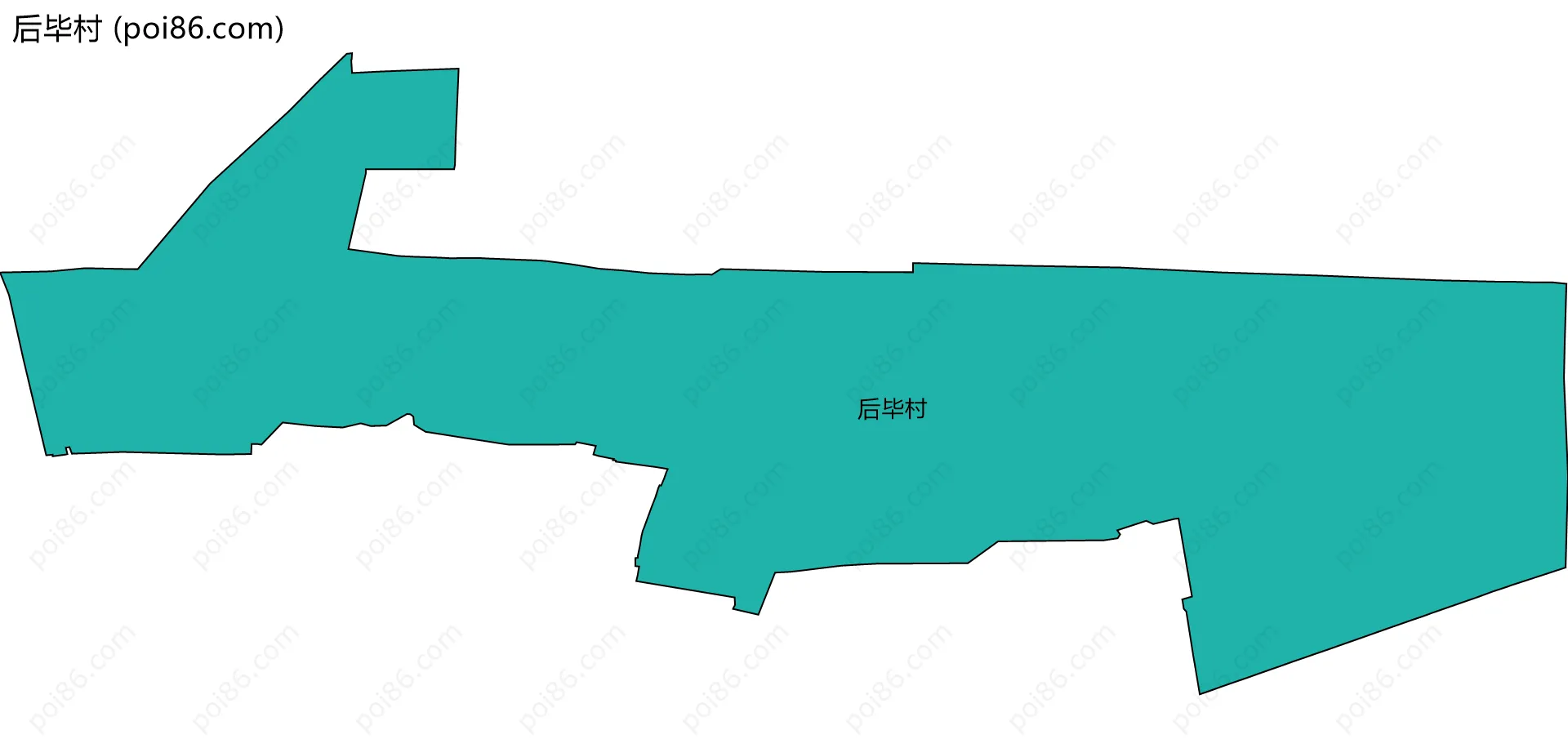 后毕村边界地图