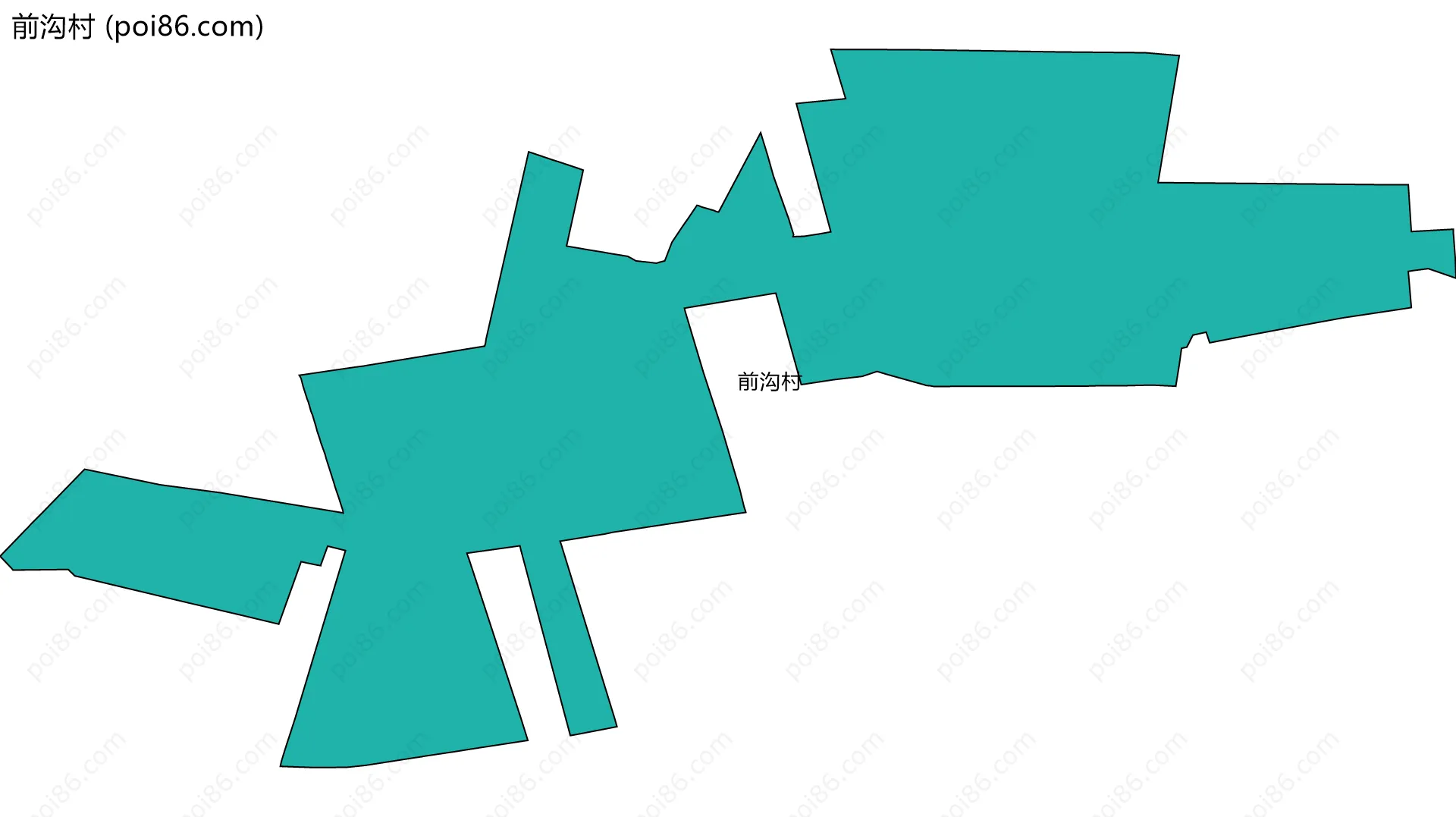 前沟村边界地图