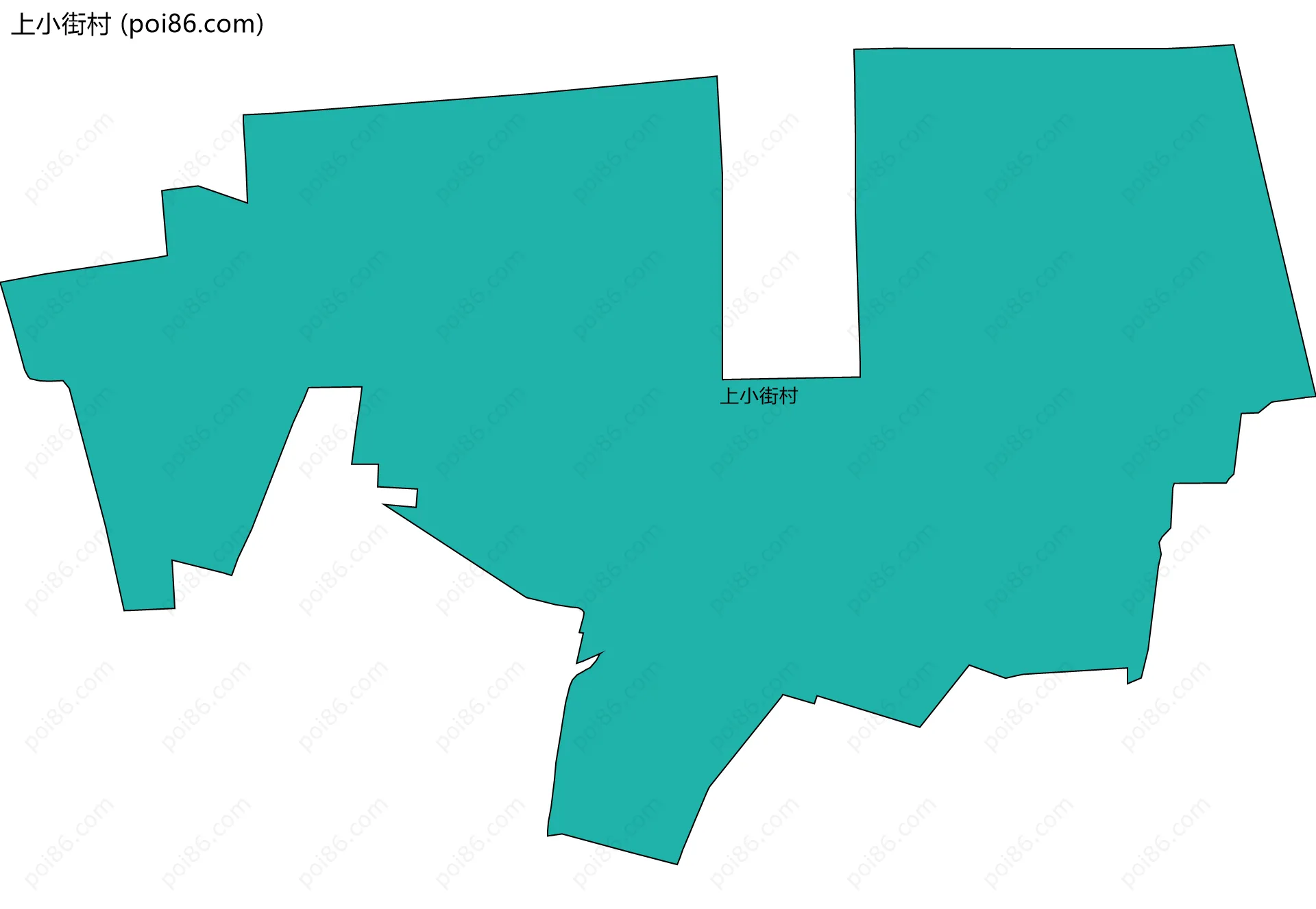 上小街村边界地图