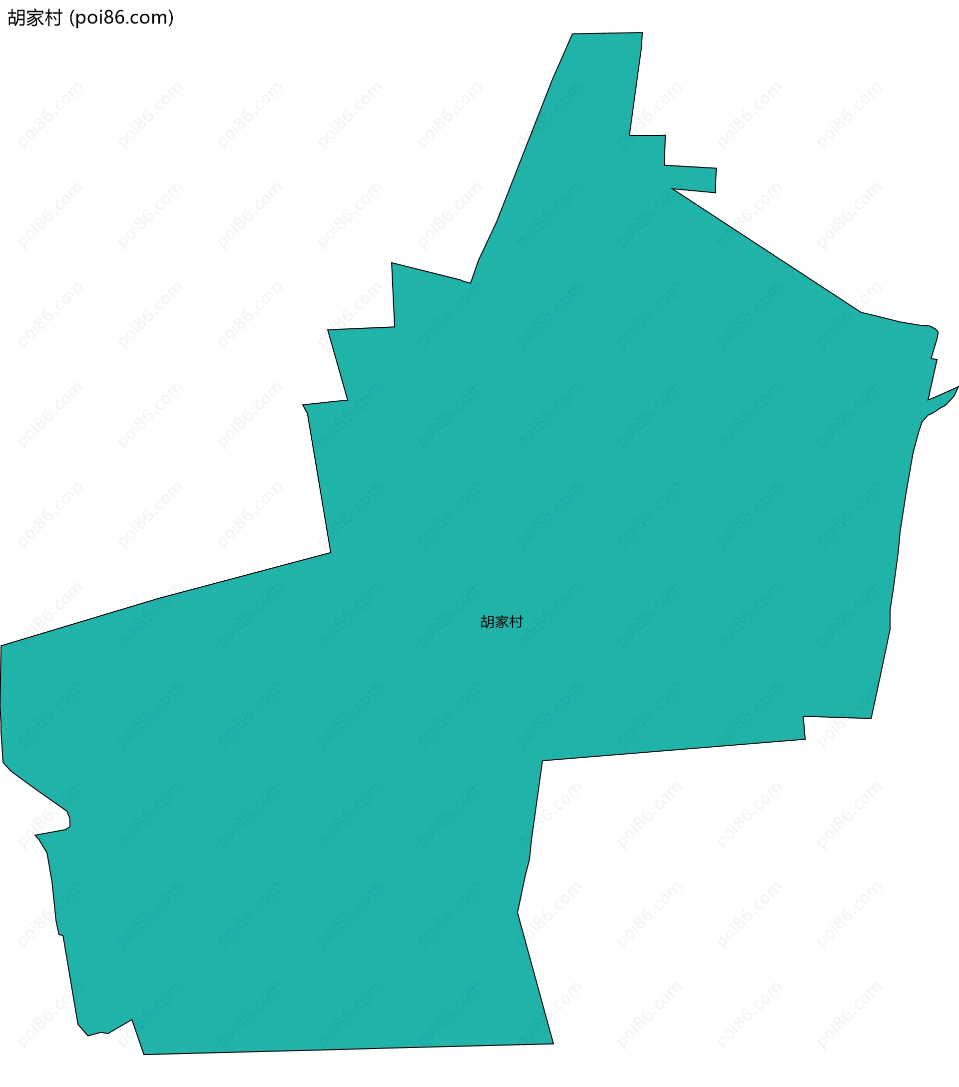 胡家村边界地图