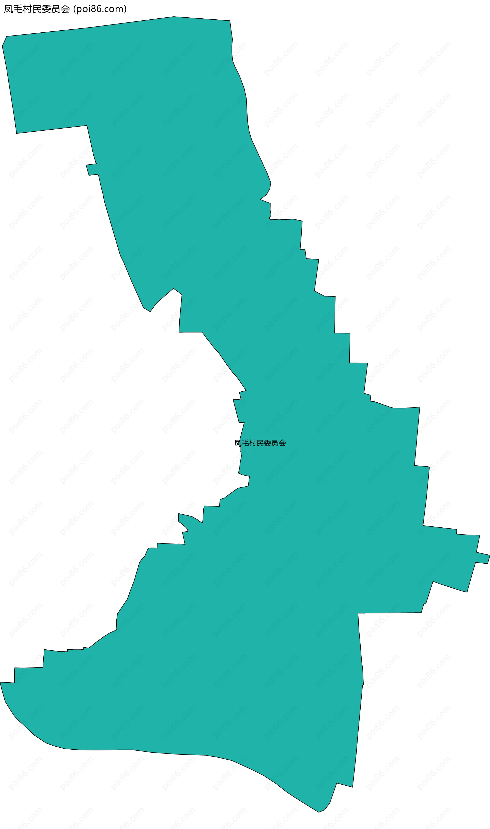 凤毛村民委员会边界地图